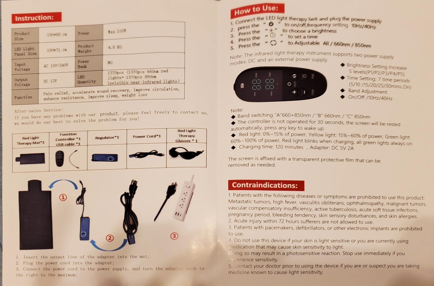 Full Body Red Light Therapy Mat, Large Size Red Light Therapy for Body 660 & 850nm Dual Wavelength Red Light Blanket, Birthday Christmas Gifts for Women Men Mom Dad Father Lover Black customer photo 2