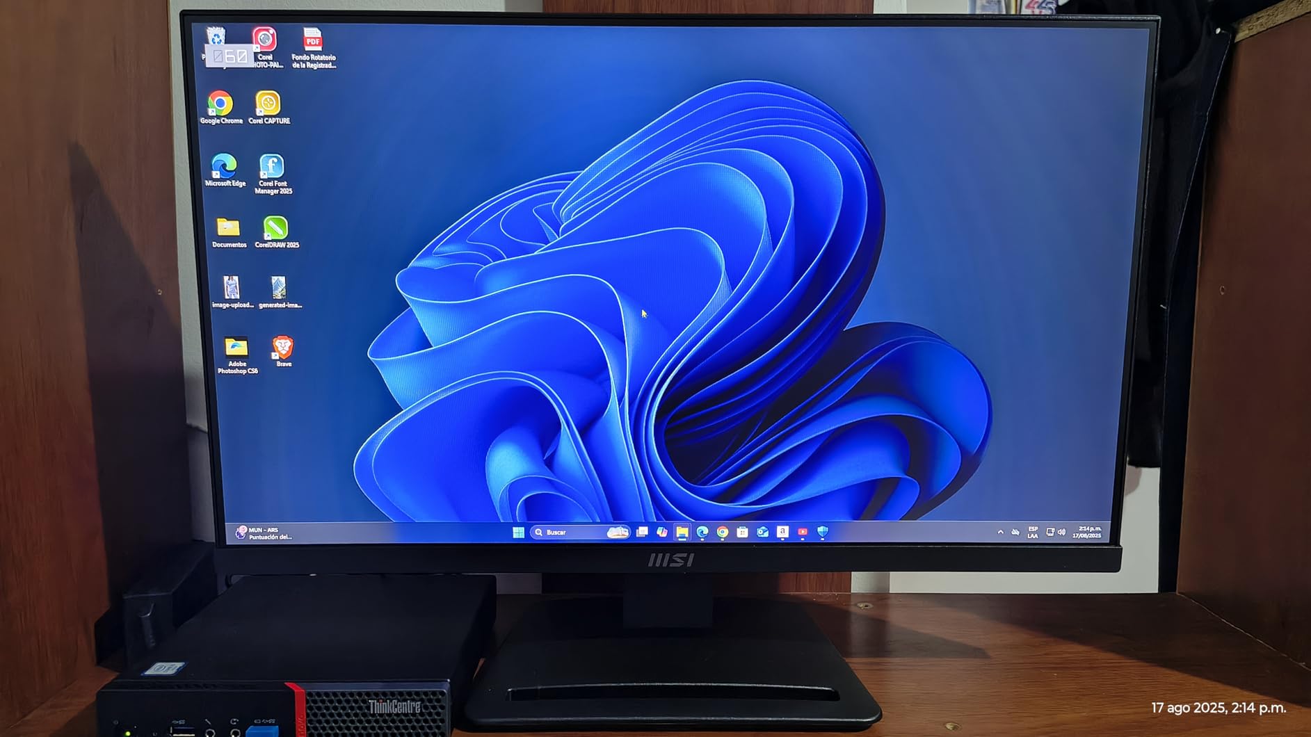 MSI PRO MP243L E14 24-inch IPS 1920 x 1080 (FHD) Gaming Office Monitor, 144Hz, Adaptive-Synch, HDR Ready, HDMI, VGA Port, VESA Mountable, Tilt, 4-Side Slim Bezel, 1ms, Black customer photo 2