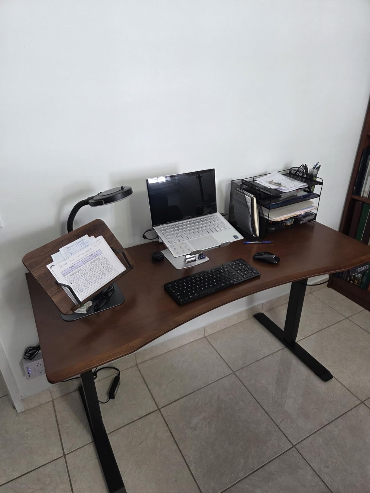 Solid Wood Electric Standing Desk 55x23.6