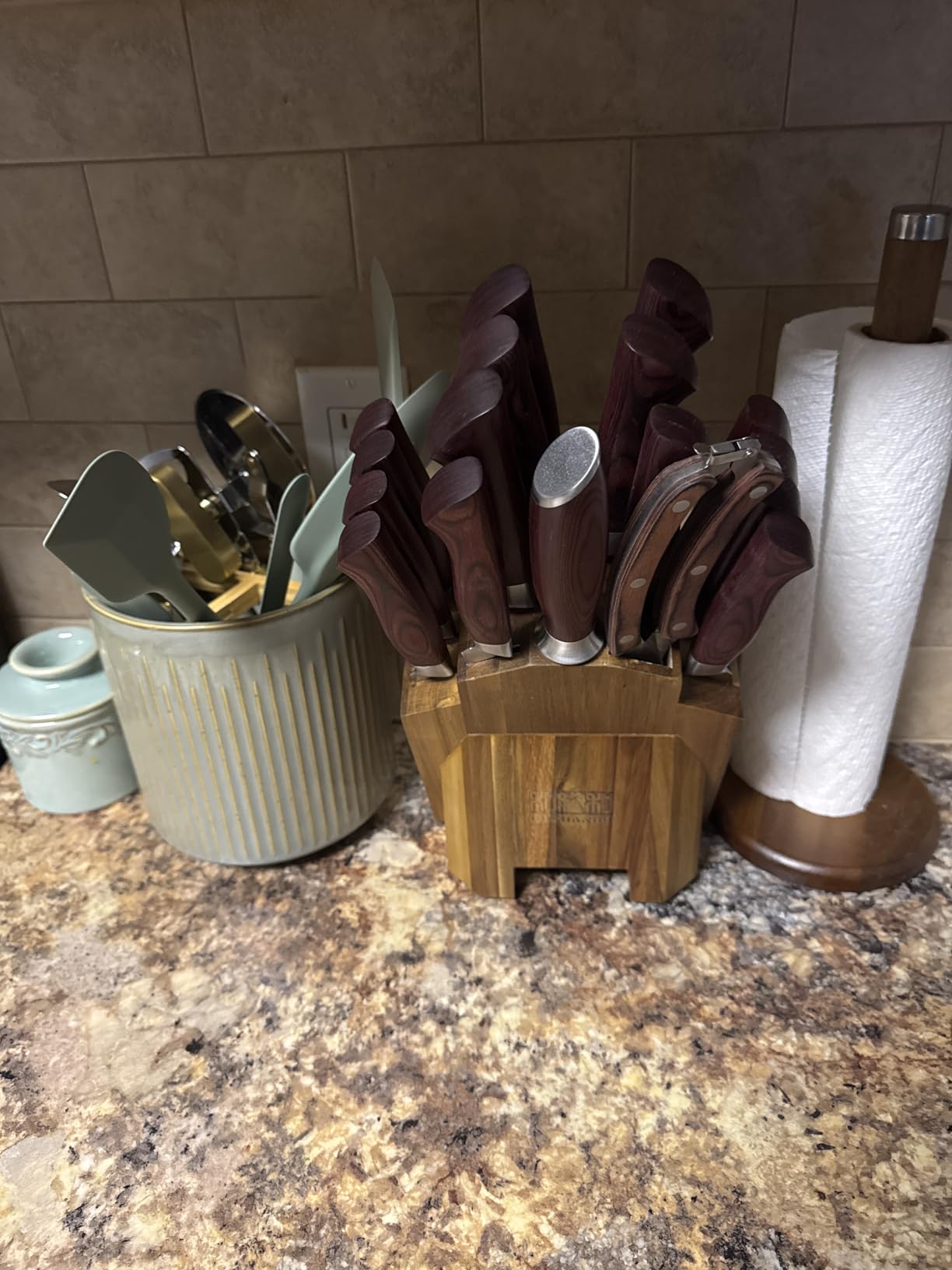 HOSHANHO 5-Piece Japanese Style Kitchen Knife Set,Professional Ultra Sharp High-Carbon Stainless Steel Chefs Knives with Ergonomic Wood Handle,Elegant Box Packaging customer photo 1