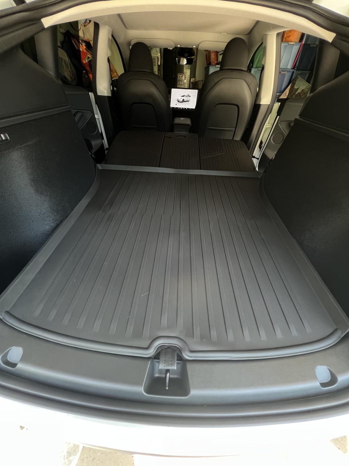 All Weather Cargo Liners for New 2025 2026 Tesla Model Y Juniper Trunk Mat with Front and Rear Frunk Trunk Tray Mats Protector Anti-Slip TPE Accessories (3PCS) customer photo 2
