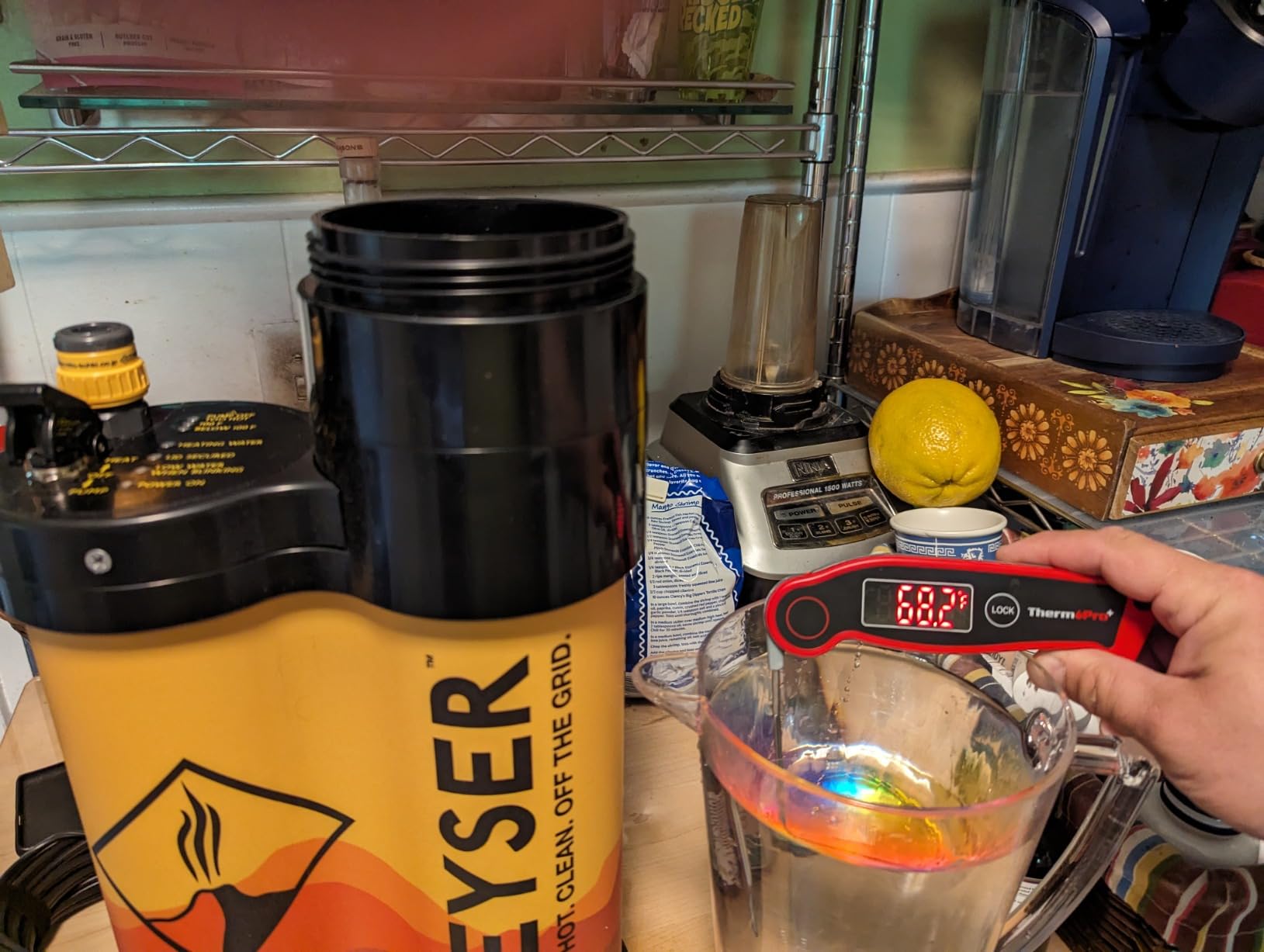 Geyser System Portable Camping Shower & Cleaning Kit for Camping, Backpacking, Overlanding, & Outdoor Recreation customer photo 2