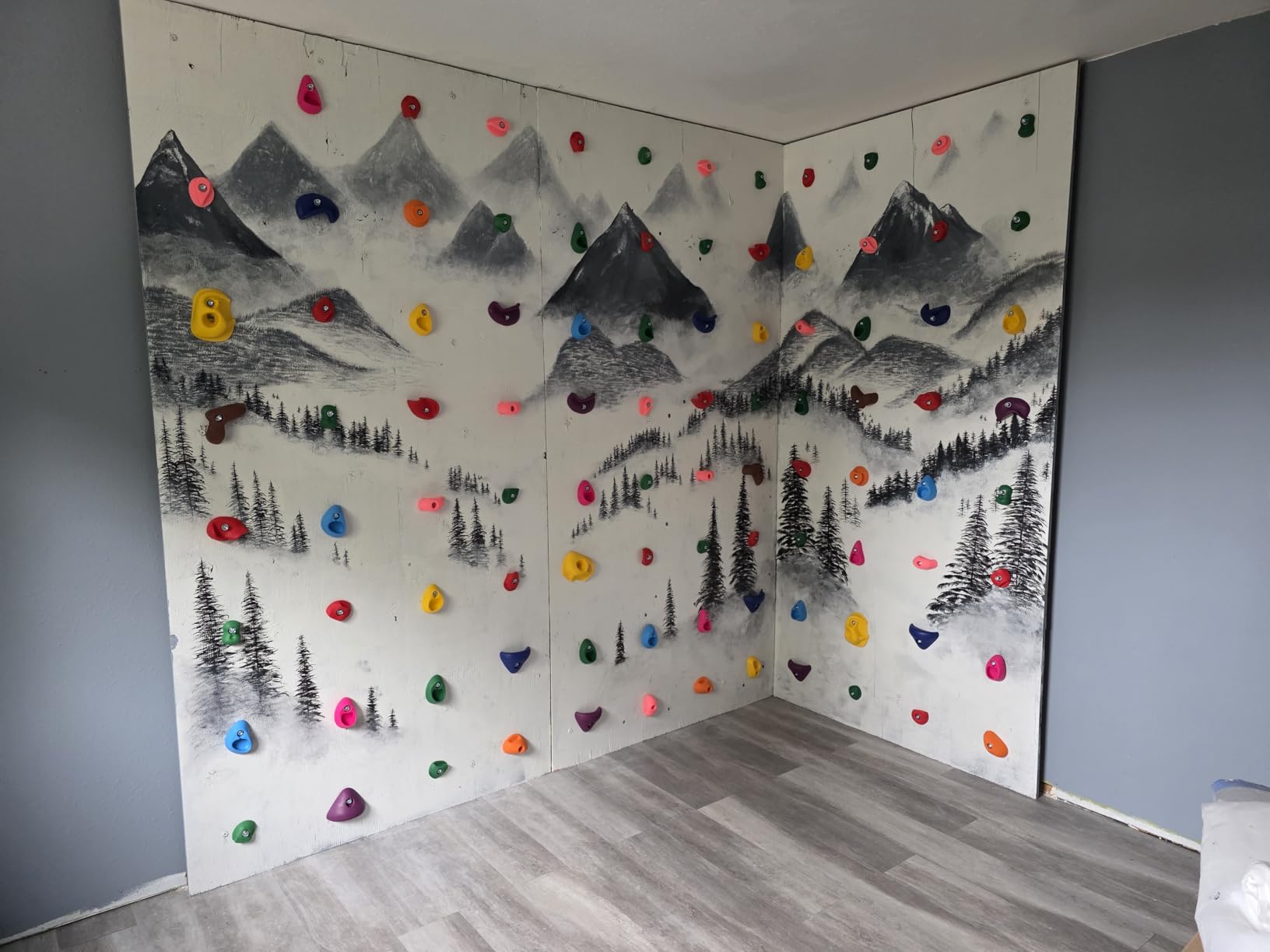 32 PCS Rock Climbing Wall for Kids,Rock Wall Climbing Holds,Adults Climbing Wall Grip Kits Holds Up to 230 lbs for Outdoor Indoor Home Playground Climbing Wall Holds customer photo 2