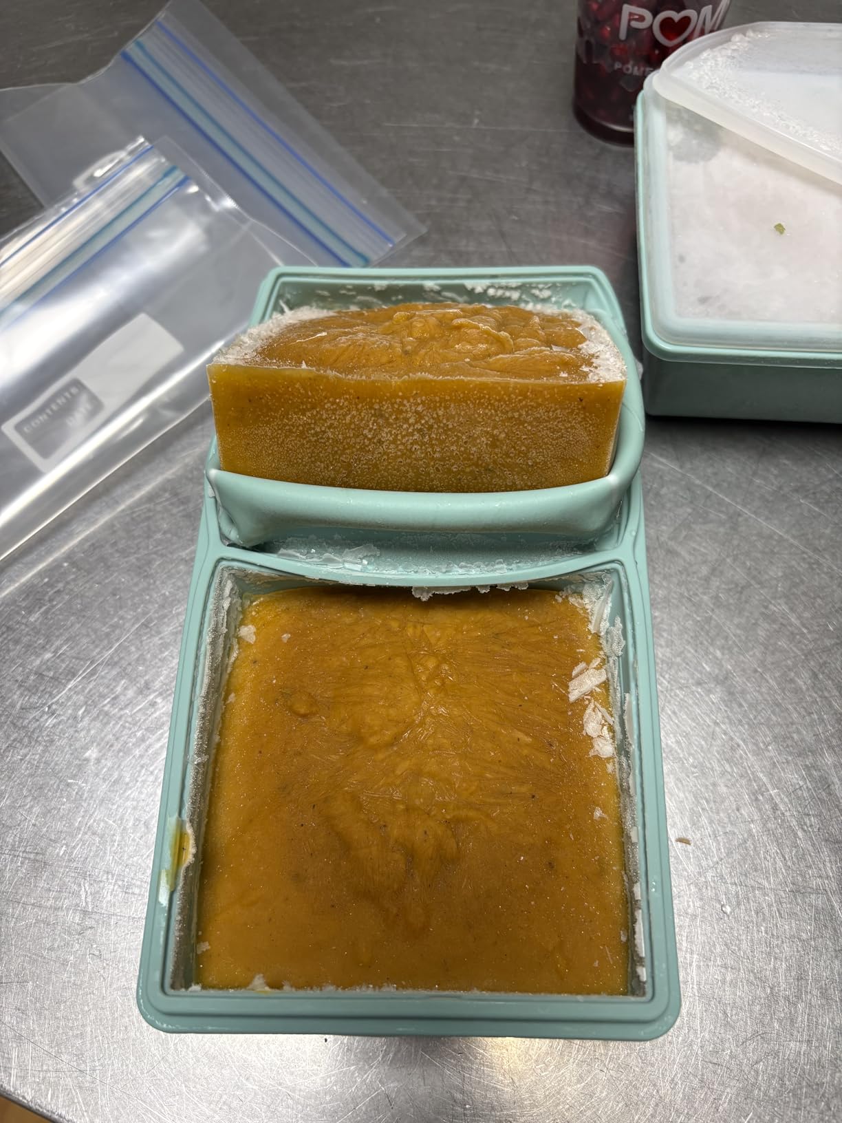 2 cup Silicone Freezer Trays with Lids, Silicone Soup Freezer Molds, Easily prepare portioned meals, Great for storing soups, lasagna, leftovers, sauces and other dishes, Dishwasher, Oven Safe customer photo 2