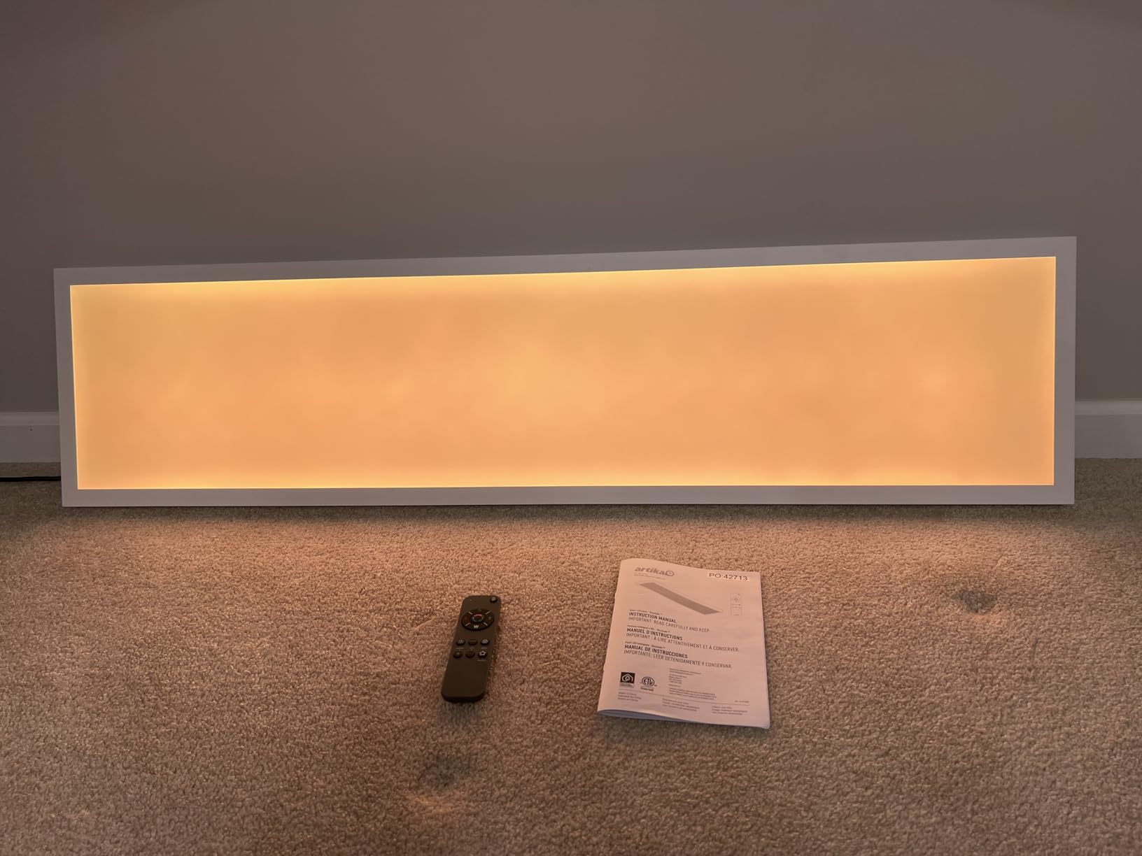 artika Skyshade 30 LED Flat Panel Ceiling Light - 4,000 Lumens, RGB + Tunable White Smart Control (App Remote Wall Switch), Ultra-Slim Flush Mount for Kitchen Living Room Garage customer photo 2