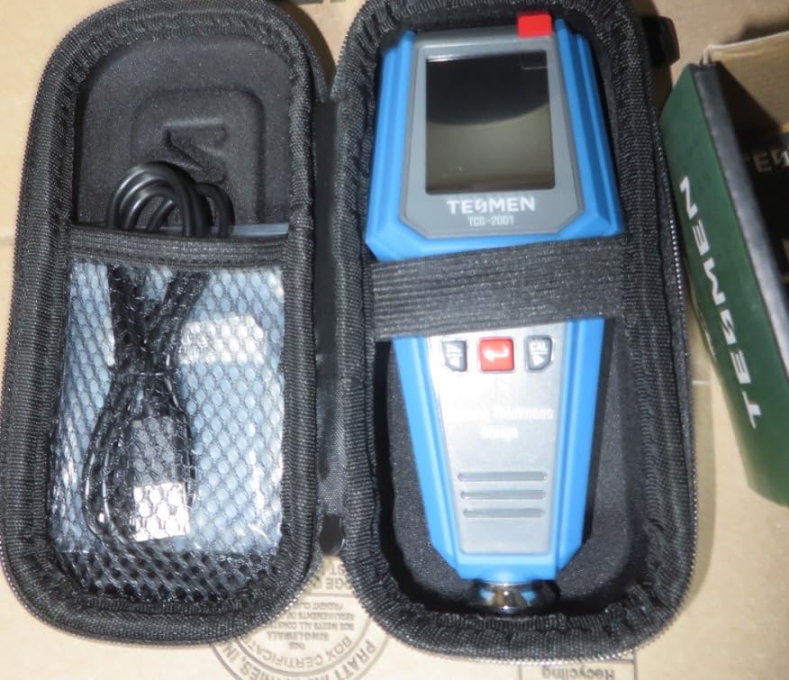 TESMEN TCG-2001 Paint Thickness Gauge for Cars, Digital Paint Meter with Data Bar Graph, 4-Way Backlit Color Screen, Car Paint Mil Thickness Tester with Limit Alarm for Used Car Buyers customer photo 1