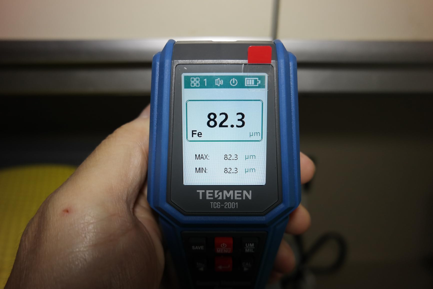 TESMEN TCG-2001 Paint Thickness Gauge for Cars, Digital Paint Meter with Data Bar Graph, 4-Way Backlit Color Screen, Car Paint Mil Thickness Tester with Limit Alarm for Used Car Buyers customer photo 2