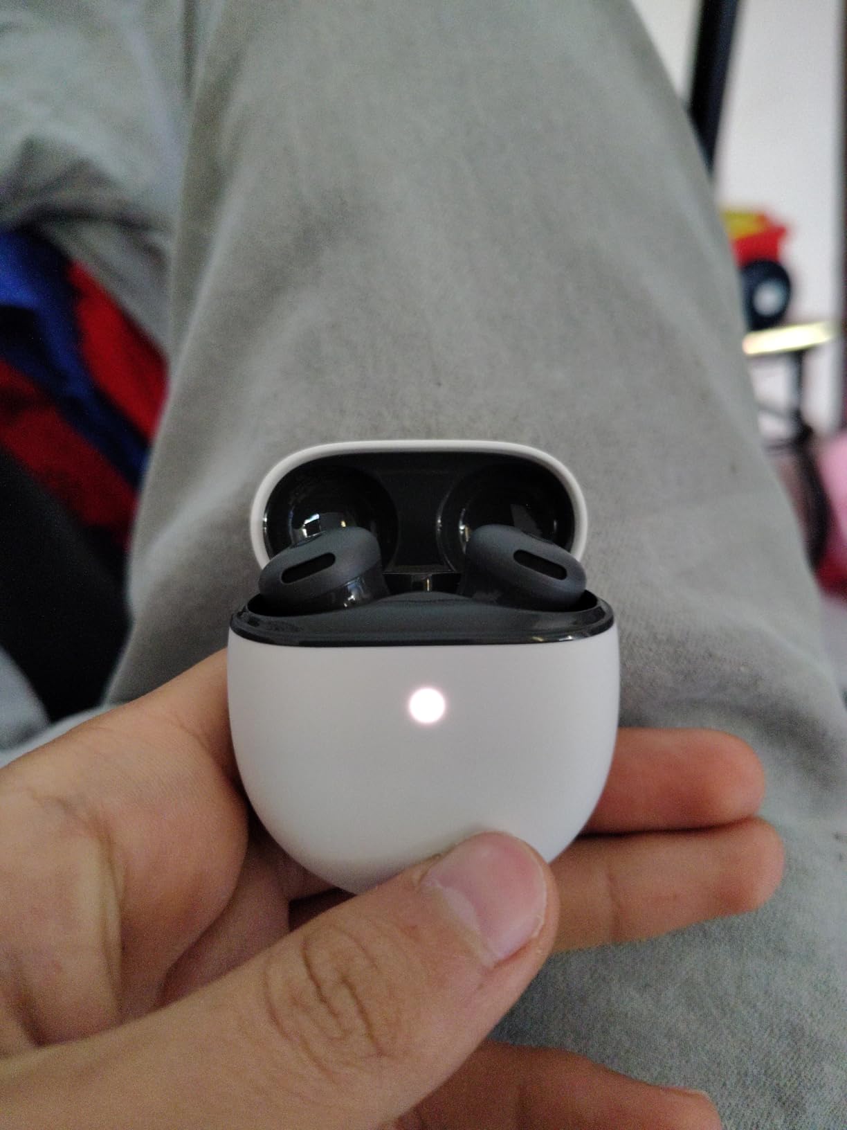 Pixel Buds 2a - Wireless Bluetooth Earbuds with Active Noise Cancellation and Transparency Mode - Lightweight, Comfortable Fit - 20-Hour Battery - Water Resistant - Built for Gemini - Hazel customer photo 1