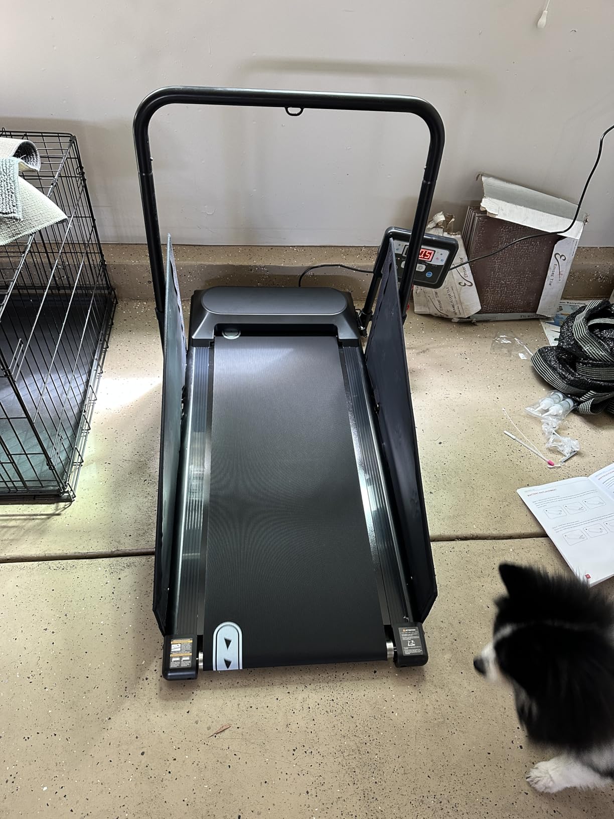 Petbobi Dog Treadmill for Small & Medium Dogs- Quiet Indoor Pet Exercise Machine with 360° Rotatable Display, Remote Control & Wheels, Heavy-Duty 265 lbs Capacity for Fitness & Weight Management customer photo 2