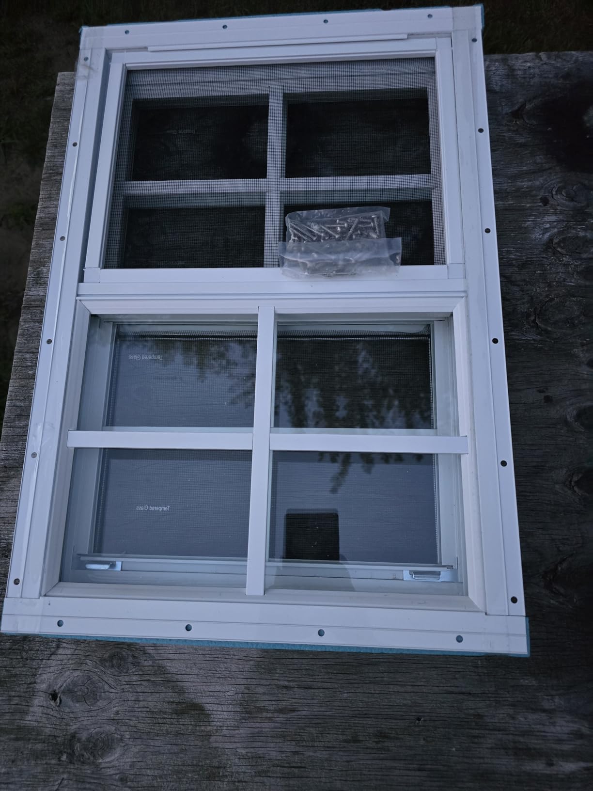 COLORPAPA Vinyl Basement Window, 24