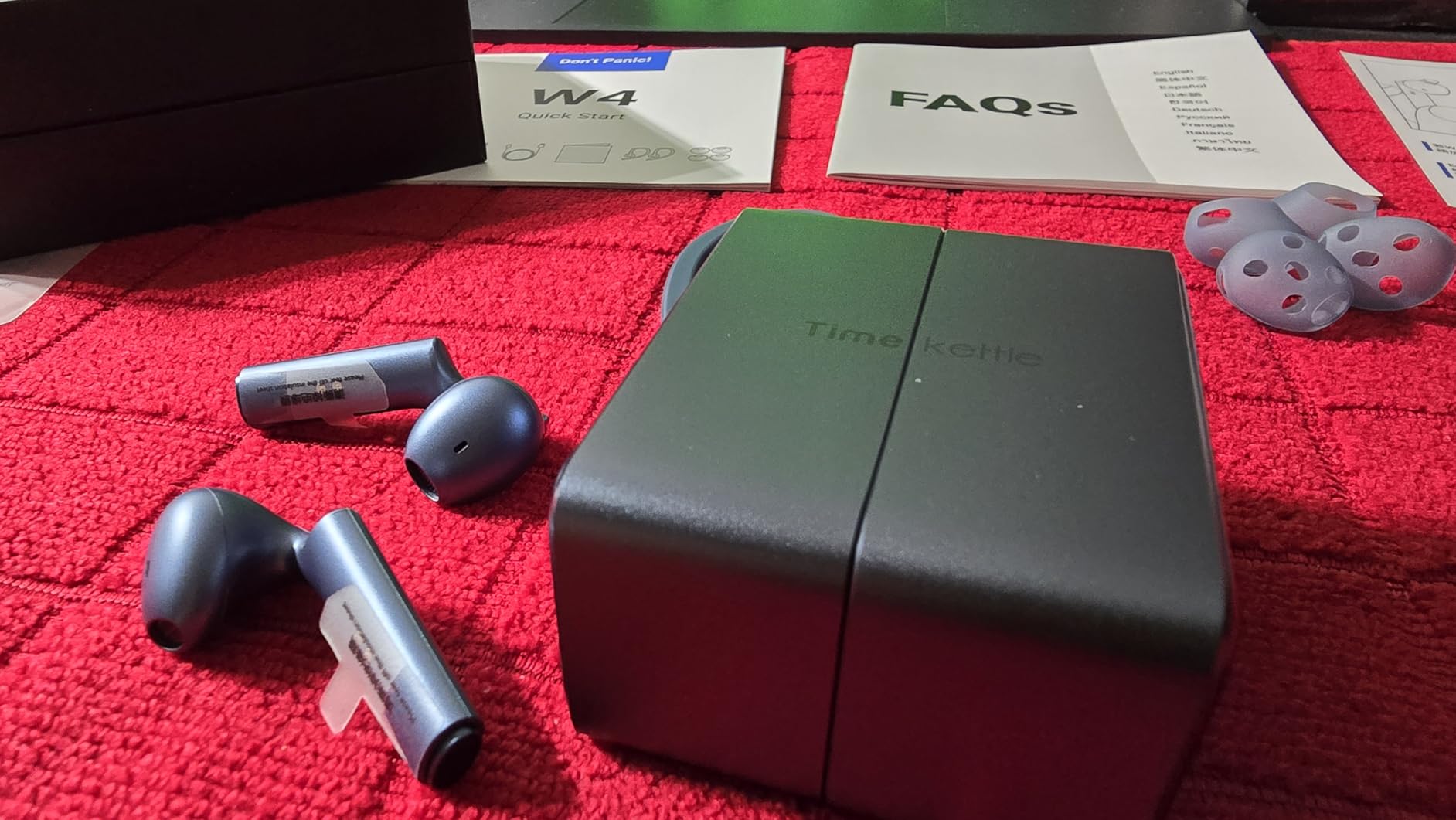 Timekettle W4 Translation Earbuds, for Global Business & Relationships, Bone-Voiceprint Sensor for Clear Voice in Noise, AI Auto-Correction, Protected Privacy with GDPR, Instant Setup via iOS/Android APP customer photo 1