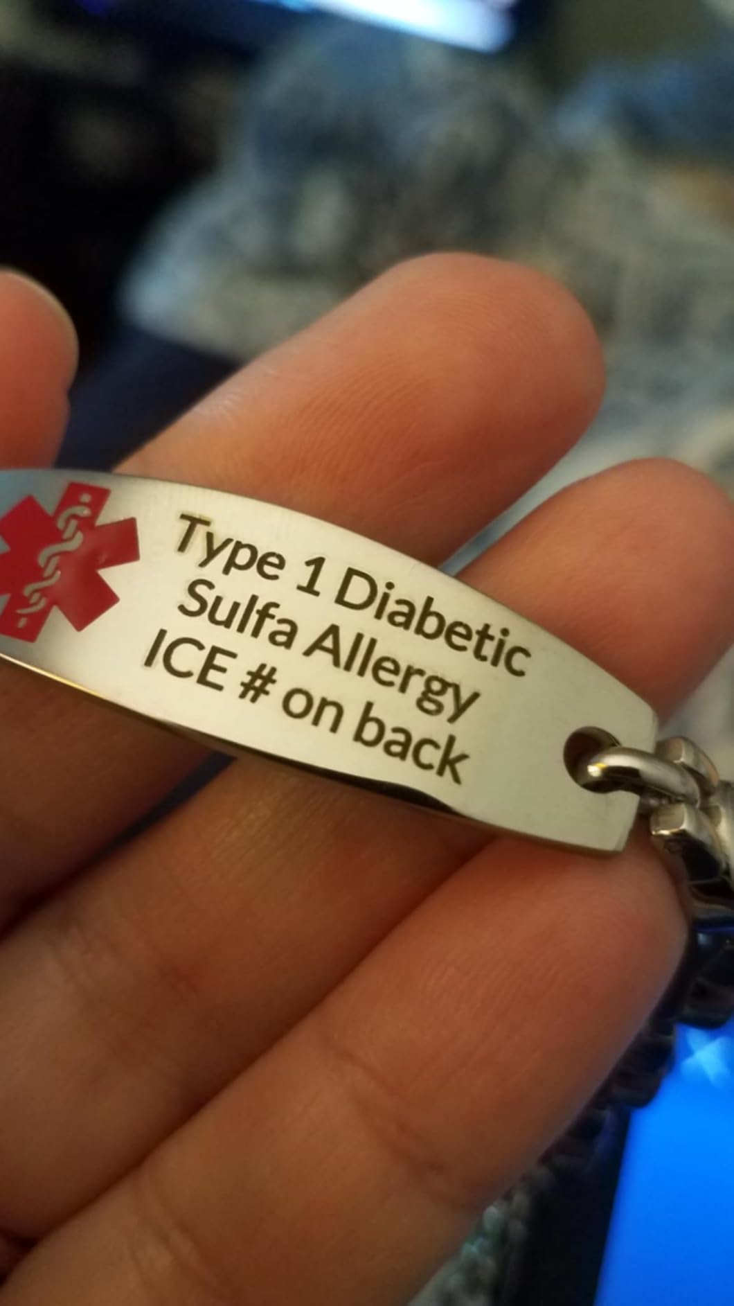 Medical Alert Bracelets, Personalized Customizable ID Bracelets for Women & Men, Includes Emergency Medical Card customer photo 2