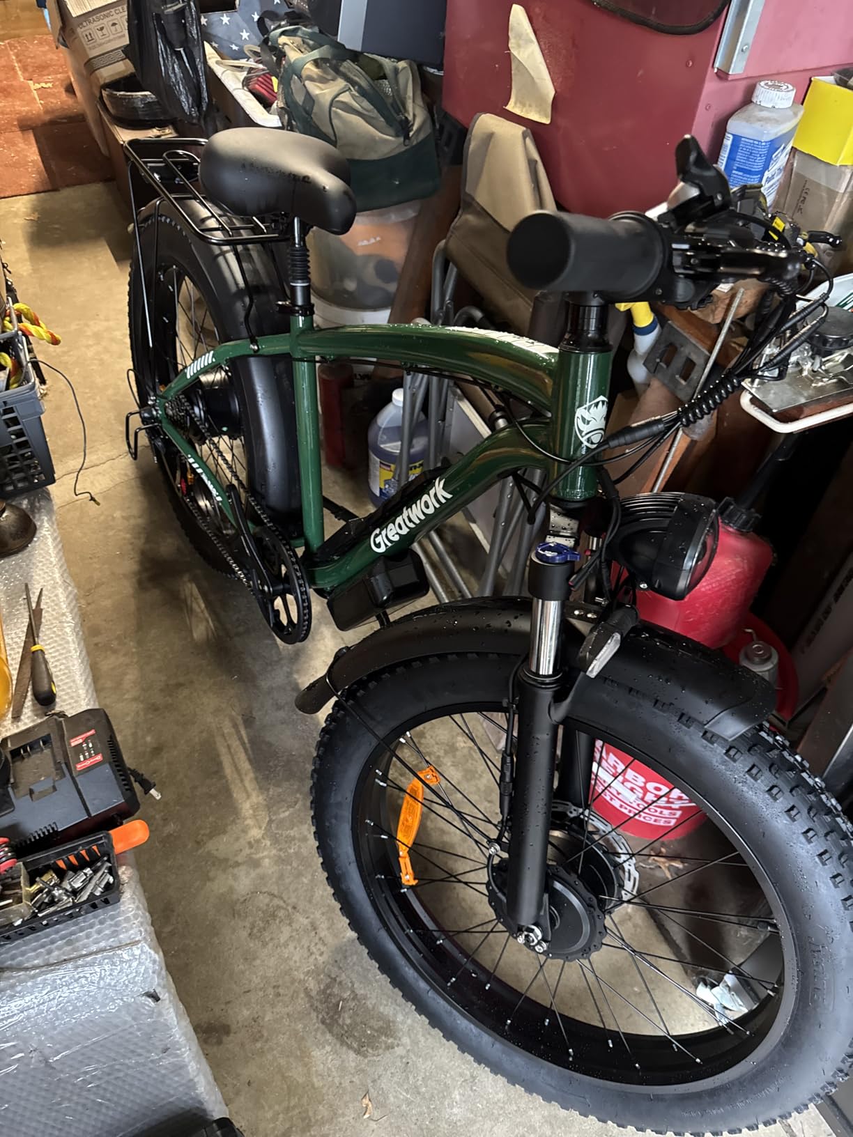 GREATWORK 52V 5000W Peak Dual Motor Electric Bike for Adults, 1300Wh Battery, Up to 45MPH & 100 Miles Range, 26