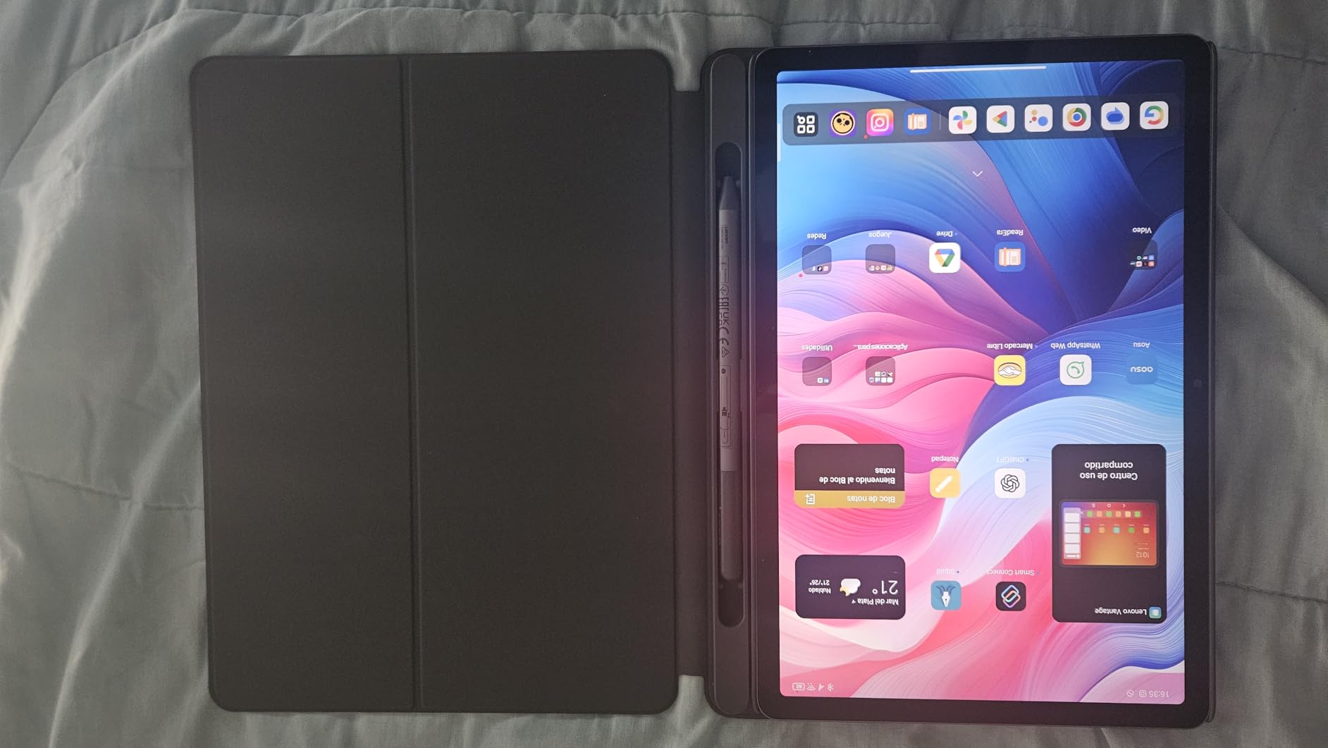 Lenovo Idea Tab - College Tablet - 11 inch 2.5K IPS Touchscreen Display - 90Hz - MediaTek Dimensity 6300-8 GB Memory - 256 GB Storage - Integrated Arm Mali-G57 MC2 - Tab Pen and Folio Case customer photo 2