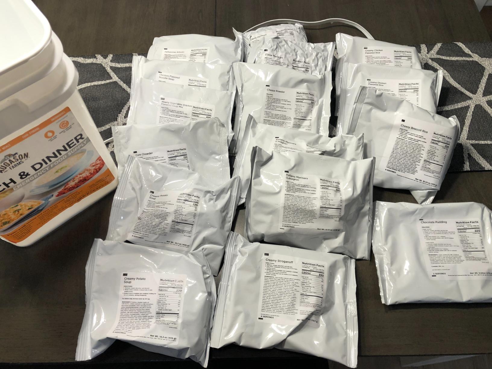 Lunch & Dinner Variety Kit Emergency Food Supply, 113 Servings, 25 Year Shelf Life - Dehydrated Meals, Survival Food Camping Essentials, 4 Gallon Bucket customer photo 1