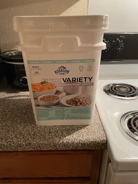 Augason Farms Breakfast and Dinner Variety Pail Emergency Food Supply Everyday customer photo 1