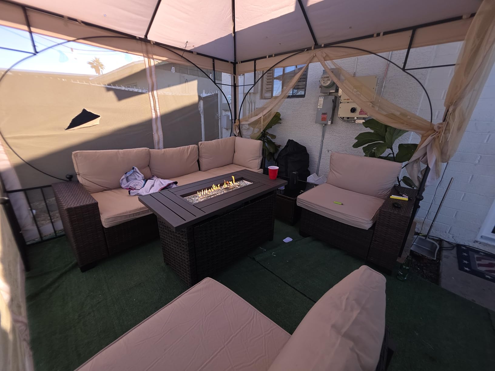 Aoxun 8-Piece Outdoor Patio Furniture Set - 44