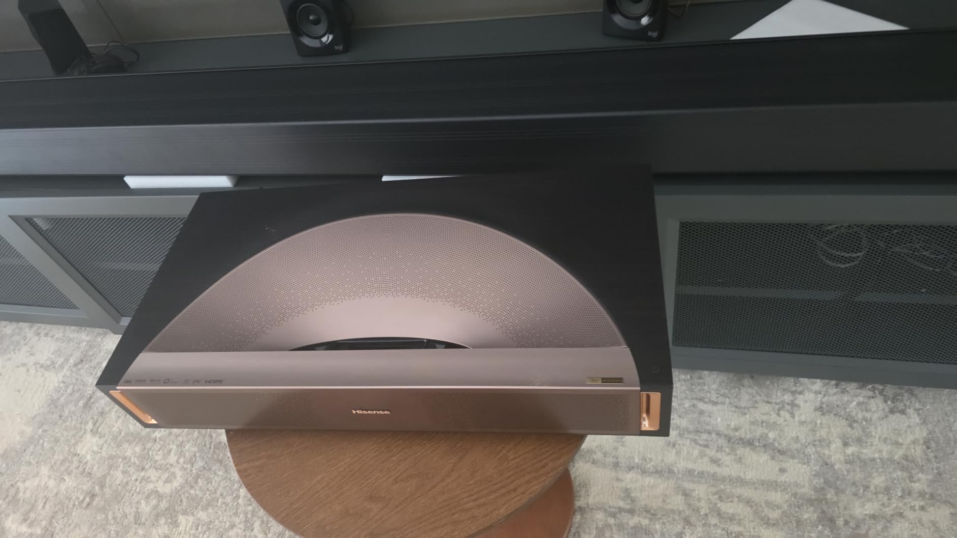 Hisense L9Q Ultra Short Throw Triple Laser Projector, 4K UHD, 5000 Lumens, 5000:1 Contrast, 80-200 inches, Dolby Vision & Atmos, IMAX Enhanced, Google TV, Pantone Validated, Tuned by Devialet customer photo 1