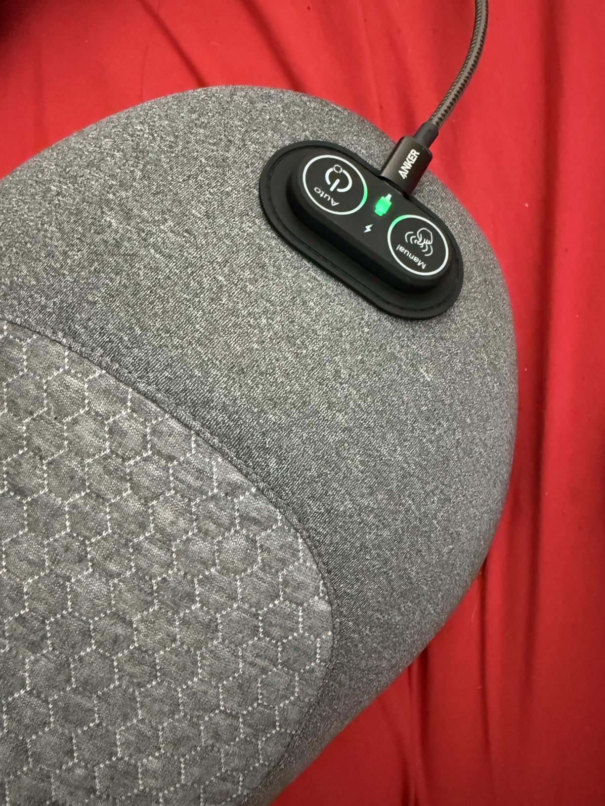 3-in-1 Electric Lumbar Support Pillow with Heat & Massage, Ergonomic Memory Foam Lower Back Massager for Pain Relief Deep Tissue, Smart Air Lift Technology, Ideal for Car/Bed/Sleeping/Office Chair customer photo 1