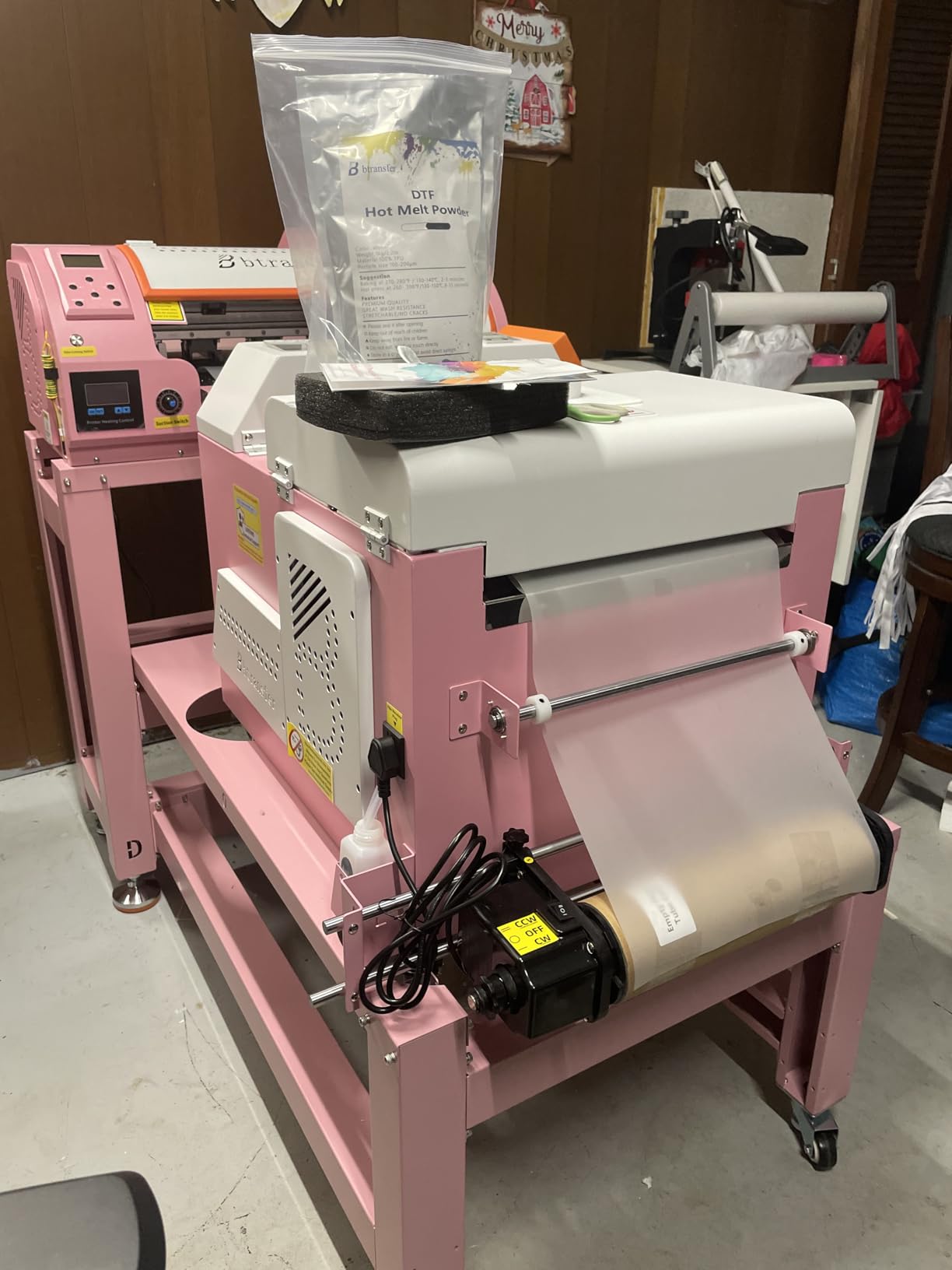 M1630 pro DTF Printer Bundle with Screen Touch Powder Shaker & Dryer,T Shirt Portable Printing Device,Slef-Maintenance & Automatic Cutter (Printer+Laptop+Shaker+Bracket+Consumables) customer photo 1