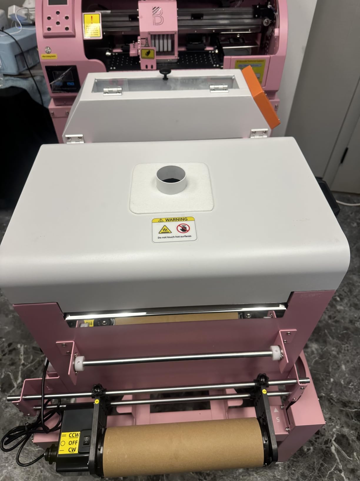 M1630 pro DTF Printer Bundle with Screen Touch Powder Shaker & Dryer,T Shirt Portable Printing Device,Slef-Maintenance & Automatic Cutter (Printer+Laptop+Shaker+Bracket+Consumables) customer photo 2