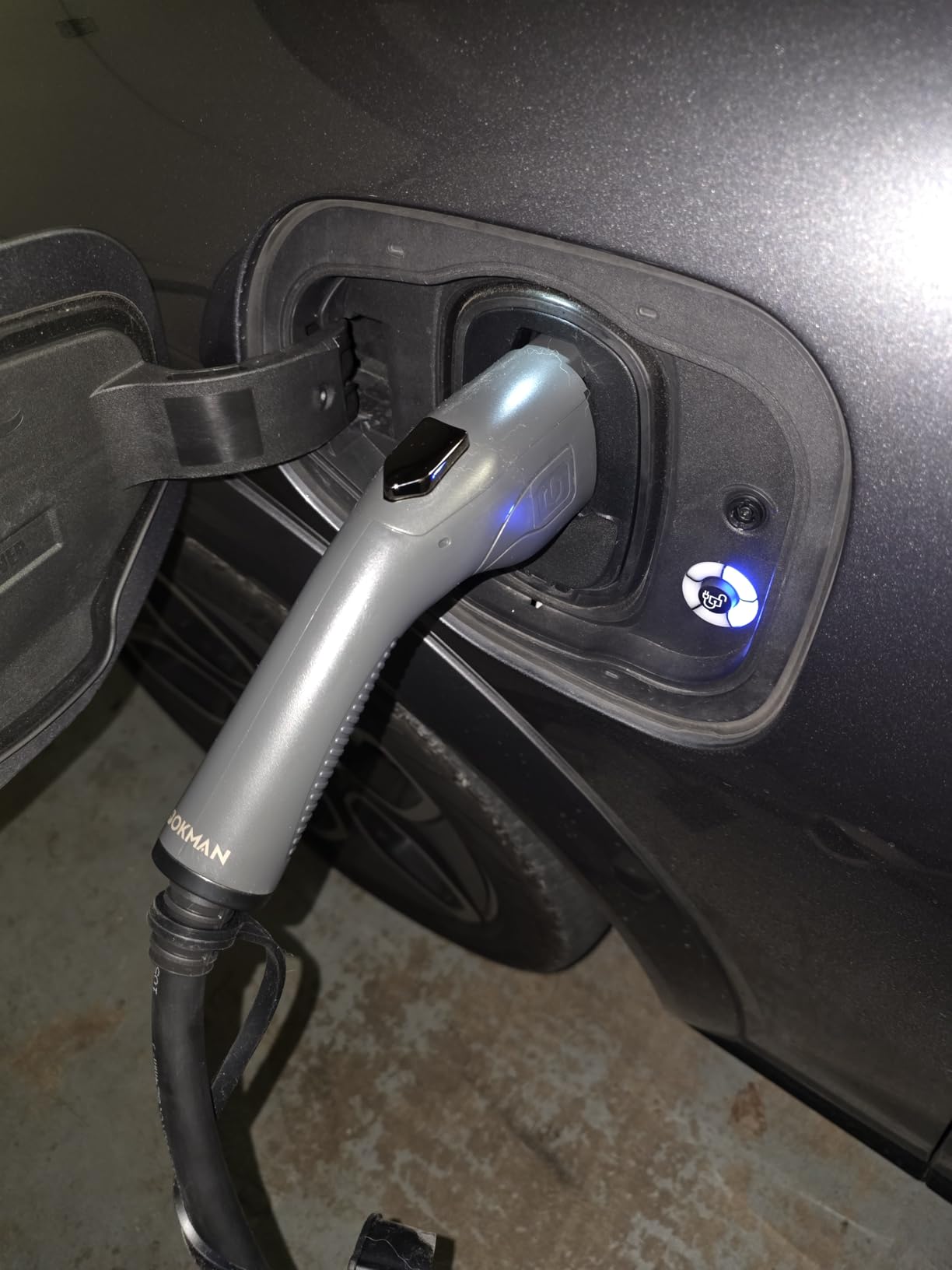 bokman Portable Level 2 & Level 1 EV Charger (240V, 40A), 20ft Cable and NEMA 14-50 Plug and NEMA 5-15 Adapter for Household Socket, Current Adjustable 6-40Amp (J1772 Connector) customer photo 1