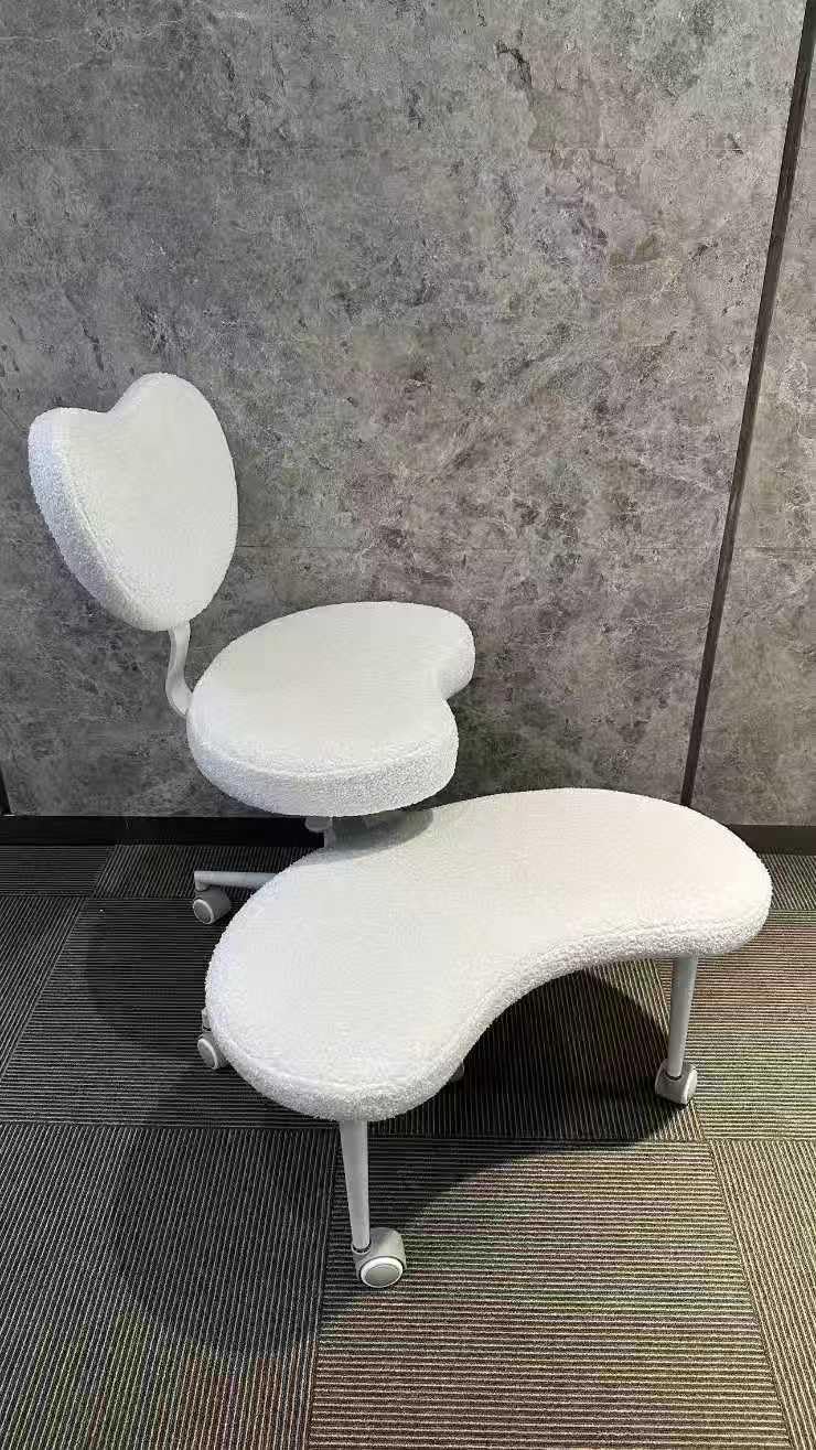 Ergonomic Cross Legged Chair with Wheels, Ivory | 360° Swivel Meditation Chair, ADHD Chair, Lumbar Support and Adjustable Stool, Flexible Design for Fidgety Sitters customer photo 1
