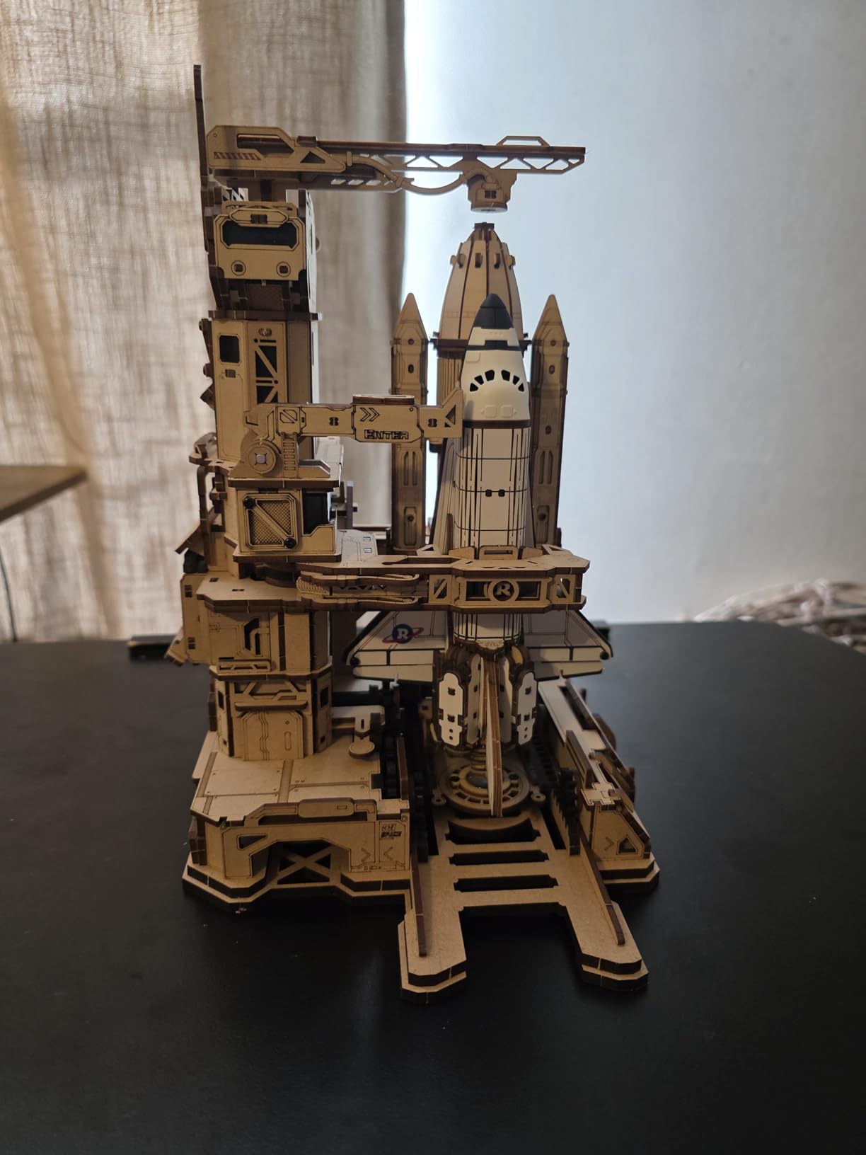 ROKR 3D Puzzles for Adults Space Shuttle, Interactive DIY Building Model with Lighting, Airplane Wooden Puzzles, Desk Decor, Engineering Gifts for Adults Men Teens 14+, STEM Project customer photo 2