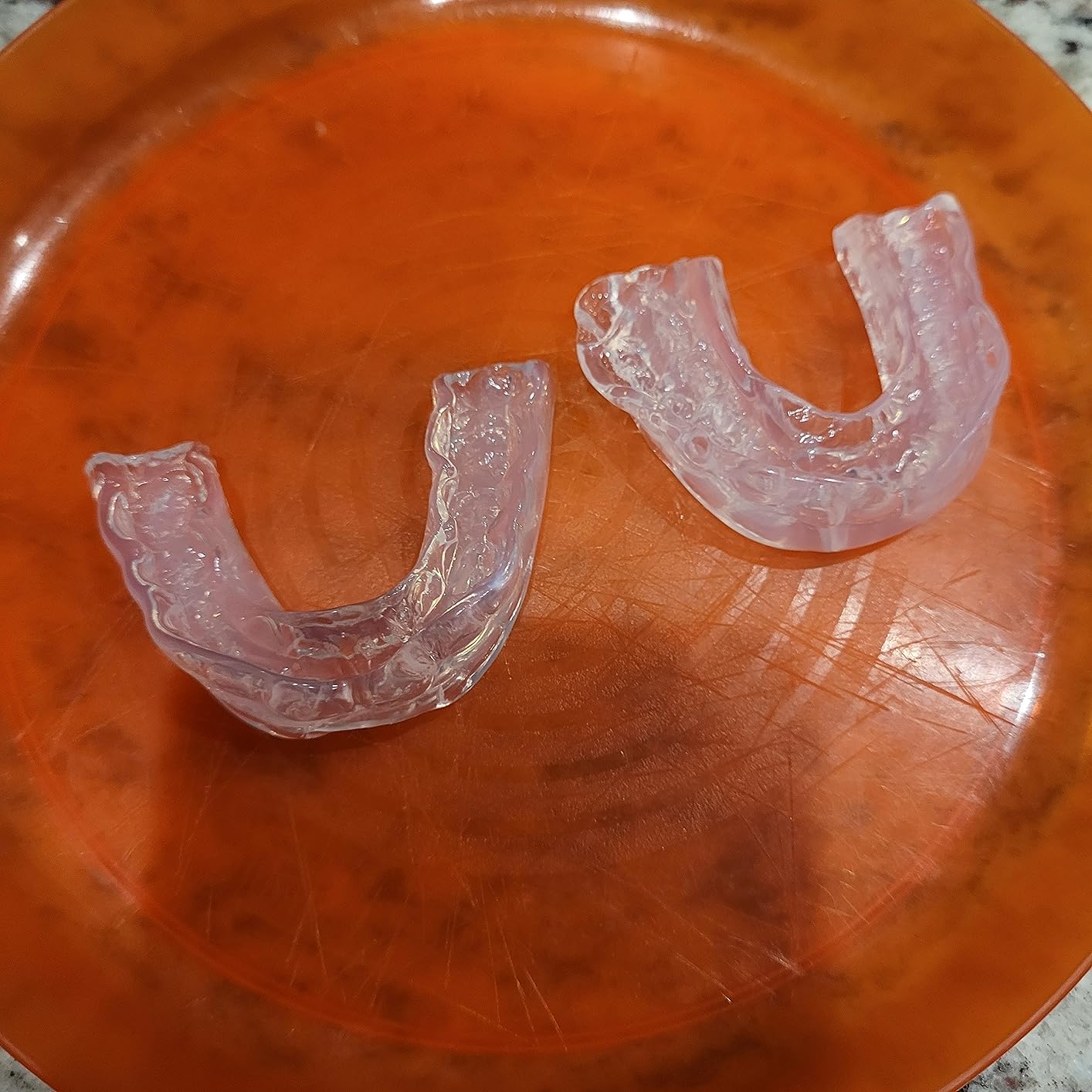 HONEYBULL Anti Grinding Guard Set, Comes in 2 Sizes for Light and Heavy Grinding, Comfortable Custom Mouth Guard for Nighttime Teeth Grinding (6 Pack - Mixed) customer photo 2