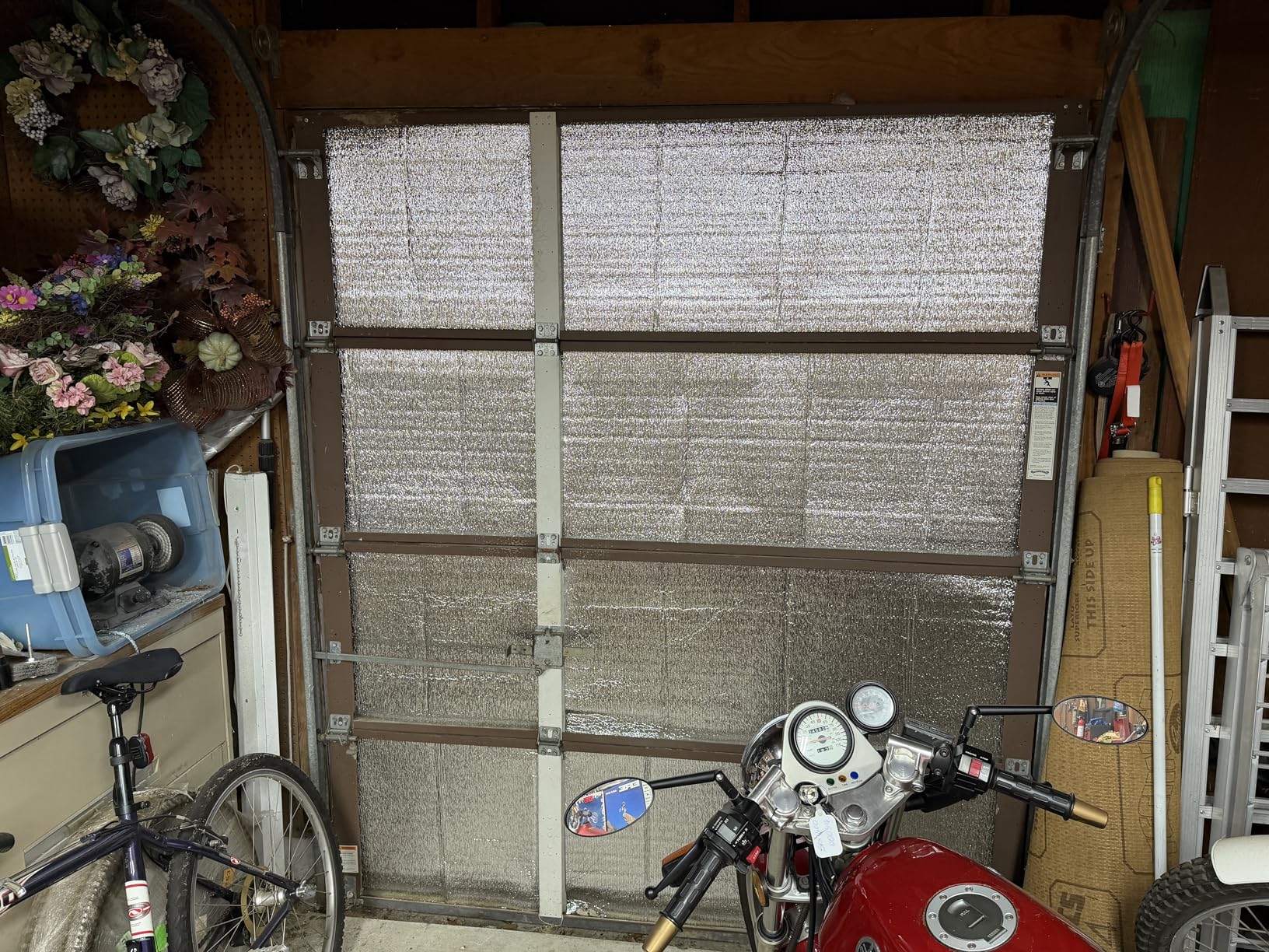 BEEST FULLSTOP Garage Door Insulation Kit - 8x7 & 8x8 ft Single Garage Door Insulation Panels - 8 Pre-Cut 24x48 Foam-Core Panels w/ Tape, Cutter & Squeegee customer photo 1