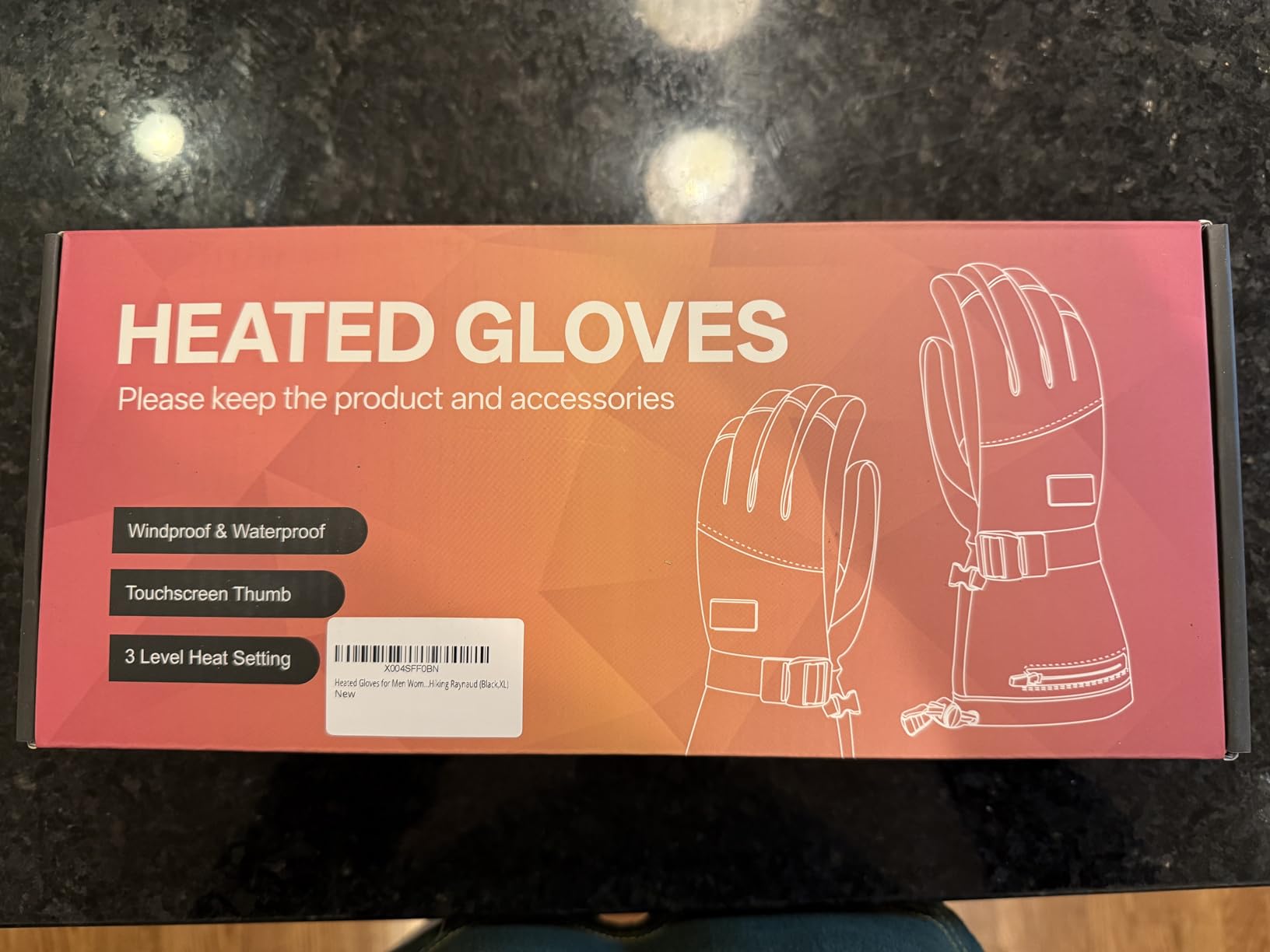 Heated Gloves, Rechargeable Heated Gloves for Men Women, Waterproof Electric Heating Ski Gloves with Touchscreen for Cold Weather Motorcycle Skiing Snowboarding Hiking Hunting Gifts customer photo 2