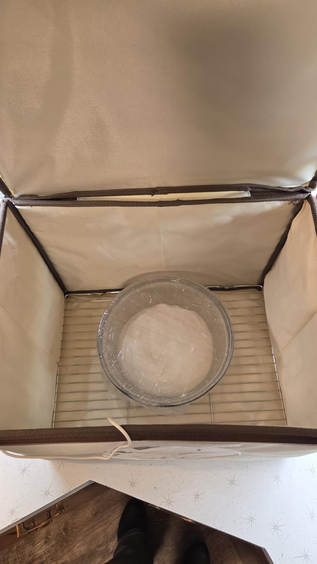 Bread Proofing Box with 86-113°F Temp Control & 24H Timer, Dough Proofer with Metal Rack, Proofing Box for Sourdough, Bread Baking, Pizza, Yogurt, Kombucha, Space-Saving customer photo 1