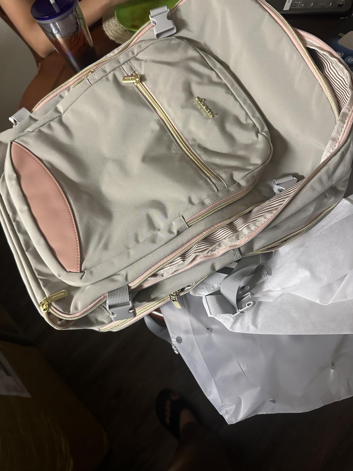 MATEIN 18x14x8 Personal Item Backpack for Spirit Airline, TSA Underseat Carry on Travel Weekender Bags for Women with Detachable Shoe Compartment, Custom-Fit 15.6