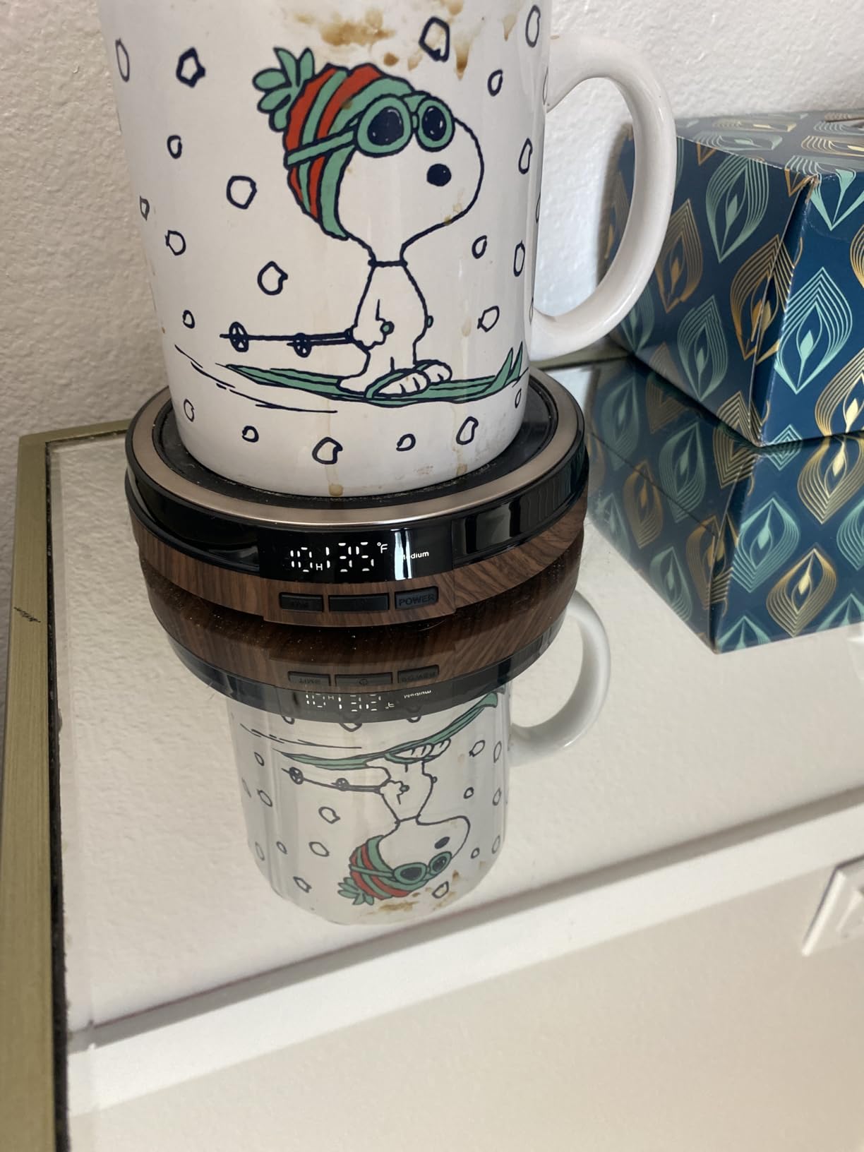 Coffee Mug Warmer for Desk, 50W Fast Heating Cup Warmer with Smart Display, 4 Temps & 12H Timer, Auto Shut Off for Tea, Milk, Hot Drinks customer photo 1