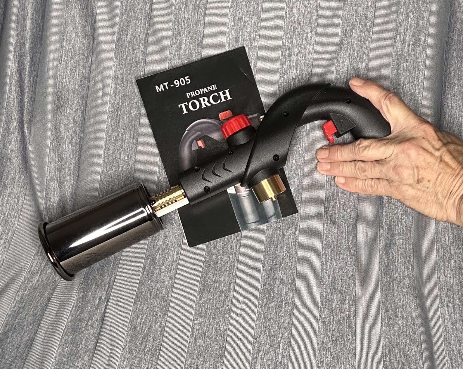 Propane Torch - Adjustable Grill Torch with Flame Control for Steak, BBQ, Campfire & Charcoal Starter - Professional Kitchen Torch for Culinary & Outdoor Use (Propane Tank Not Included) customer photo 1