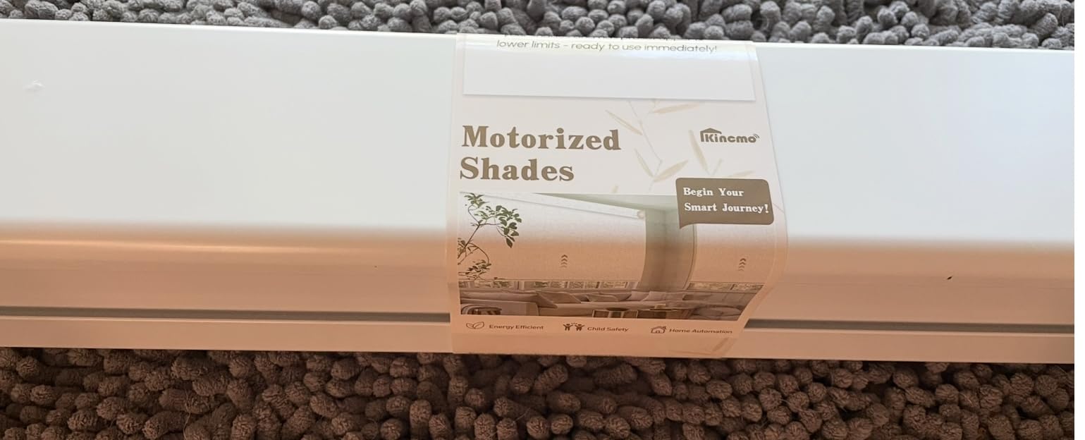 Kincmo Motorized Outdoor Shades for Patio Porch, Custom Outdoor Motorized Blinds with Remote, Waterproof & Windproof Patio Shades Work with Apple Homekit,Alexa,Google (3% Openness White) customer photo 2