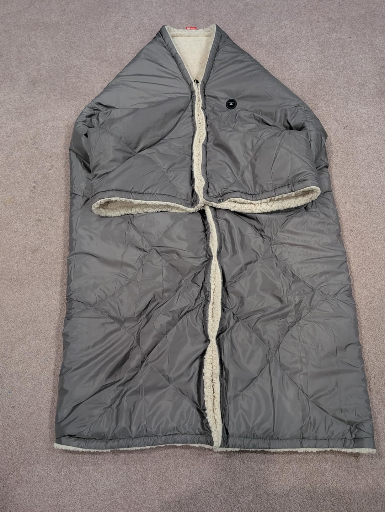 Heated Blanket Battery Operated,12V Heated Shawl Throw Blanket,Cordless heating pad with 15000 battery,Wearable Heated Blanket,Sherpa Lining,3 Heating Set for Car,Camping,Backpacking,Hiking,Travel customer photo 1