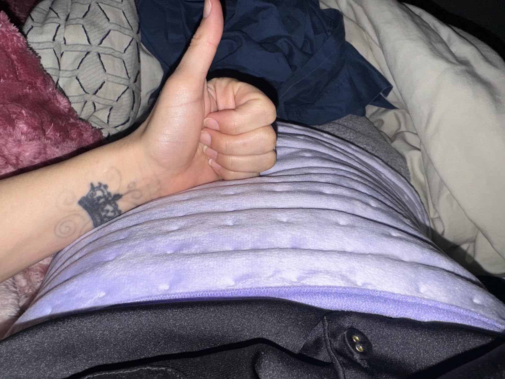 Heating Pad for Period Cramps, Upgraded Wrap Heating Pad for Back Pain Relief, Large 12''x 24''Heat Pad +26