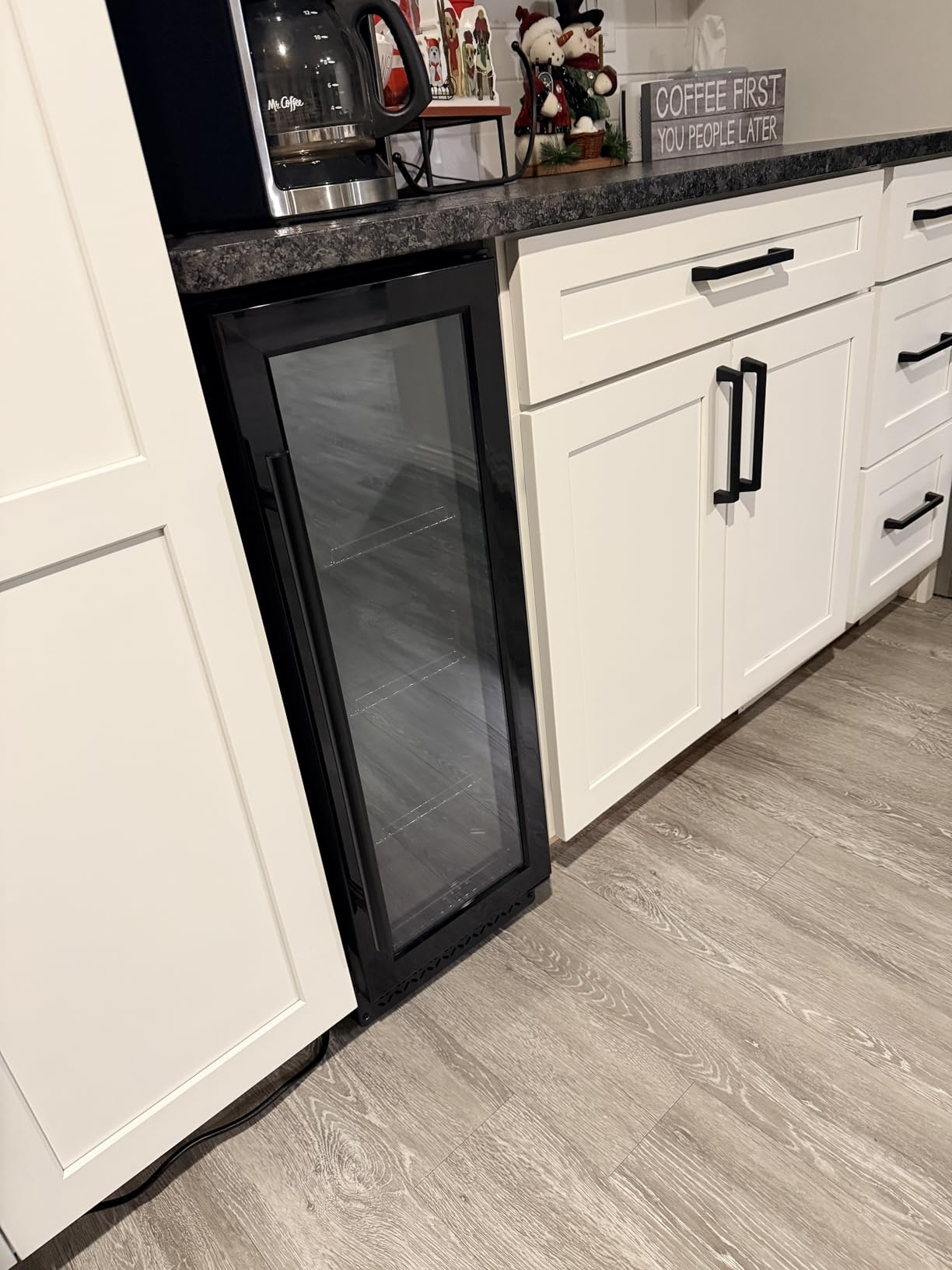 24 Inch Wine Cooler, Wine fridge Freestanding or Built-In with Door Lock, Suitable for Mixed 158 Bottles Sizes, Low Noise Operation (14.4cu.ft) customer photo 1
