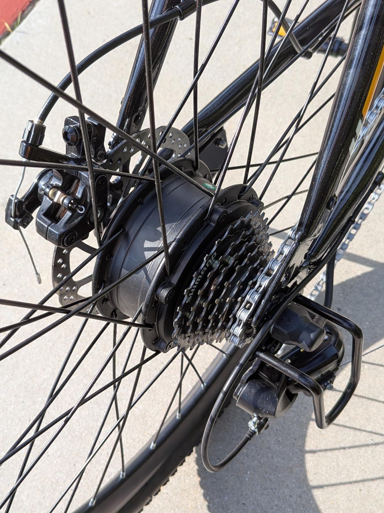 Electric Bike - Electric Bike for Adults 500W, Up to 55 Miles, 20MPH Electric Mountain Bike, 26'' Tires Lightweight E-Bike for Commuting Mountain Road Sand customer photo 2