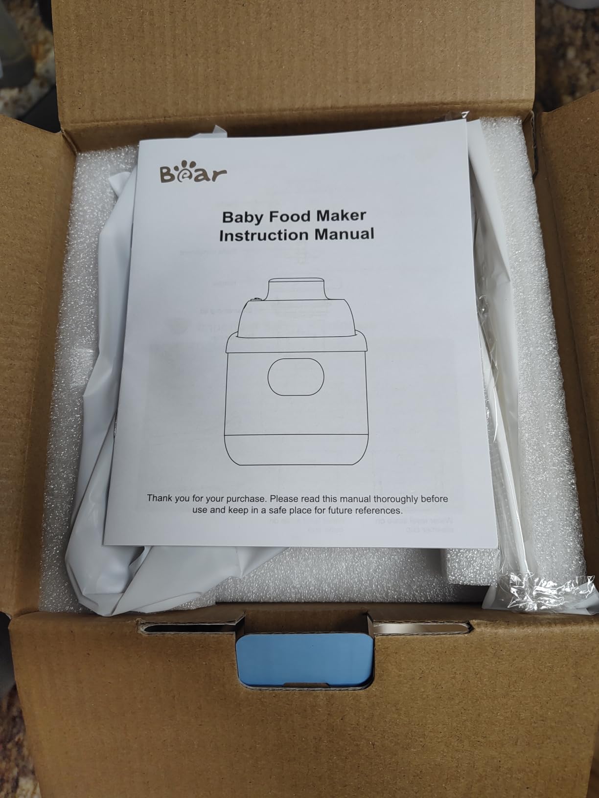 Bear NutriEase AllStage Stainless Steel Baby Food Maker Steamer and Blender, Truly OneStep Baby Food Processor Puree Maker Grinder Mills, Auto Cooking&Grinding for Healthy Homemade Baby Food, BPA-Free customer photo 2