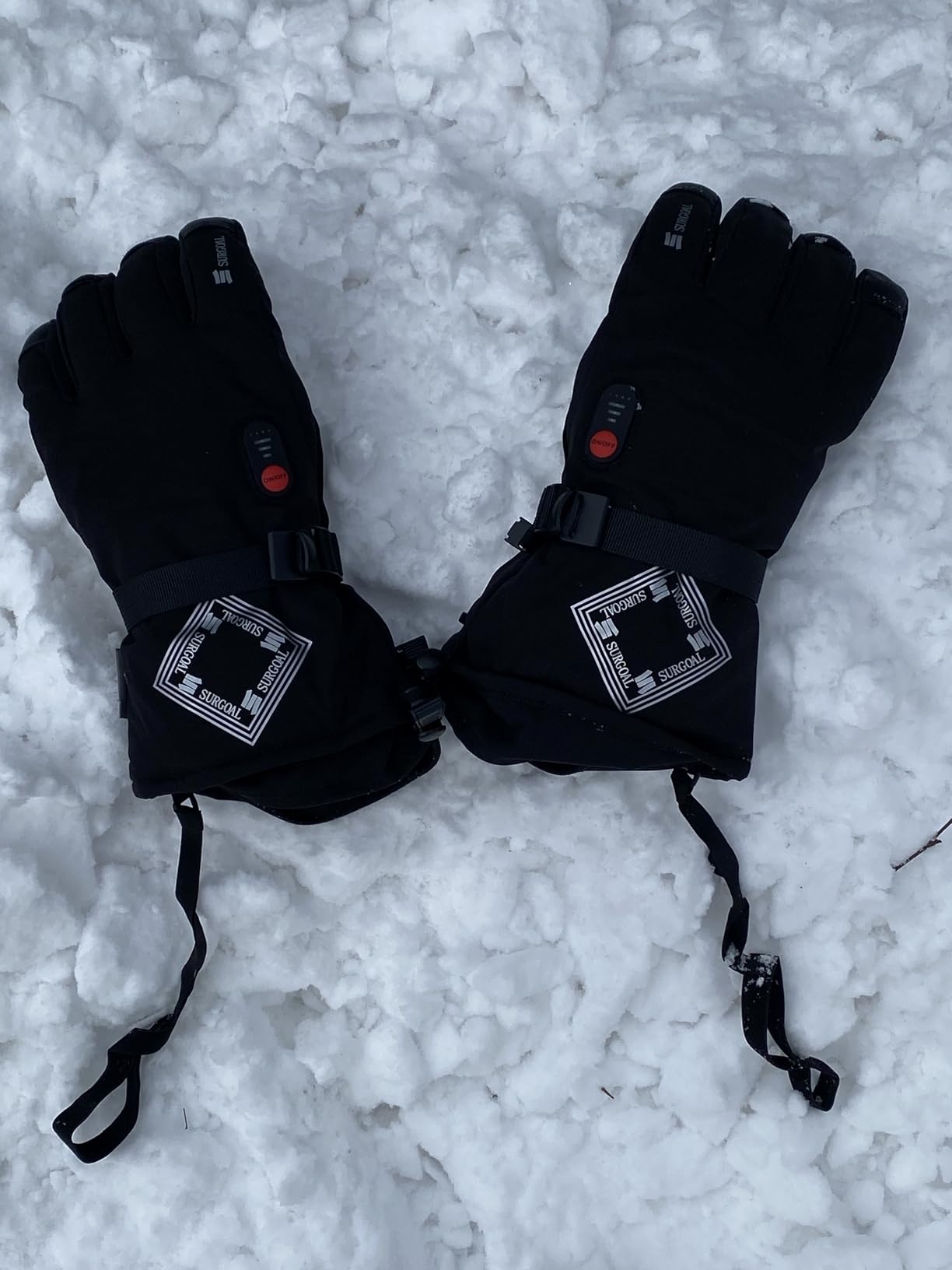 Leather Heated Gloves for Men, 158°F Heating & 8H Battery Life, 7.4V Rechargeable Heated Gloves for Women, Waterproof & Touchscreen Ideal for Winter, Hunting, Motorcycle customer photo 1