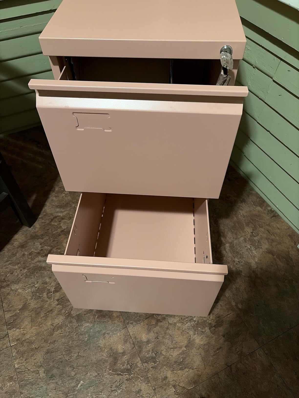 SUXXAN 4 Drawer File Cabinet, Lateral Filing Cabinet with 4 Locks for Home Office, Black File Cabinets with Business Card Holder for Letter/Legal/F4/A4 Hanging Files customer photo 2