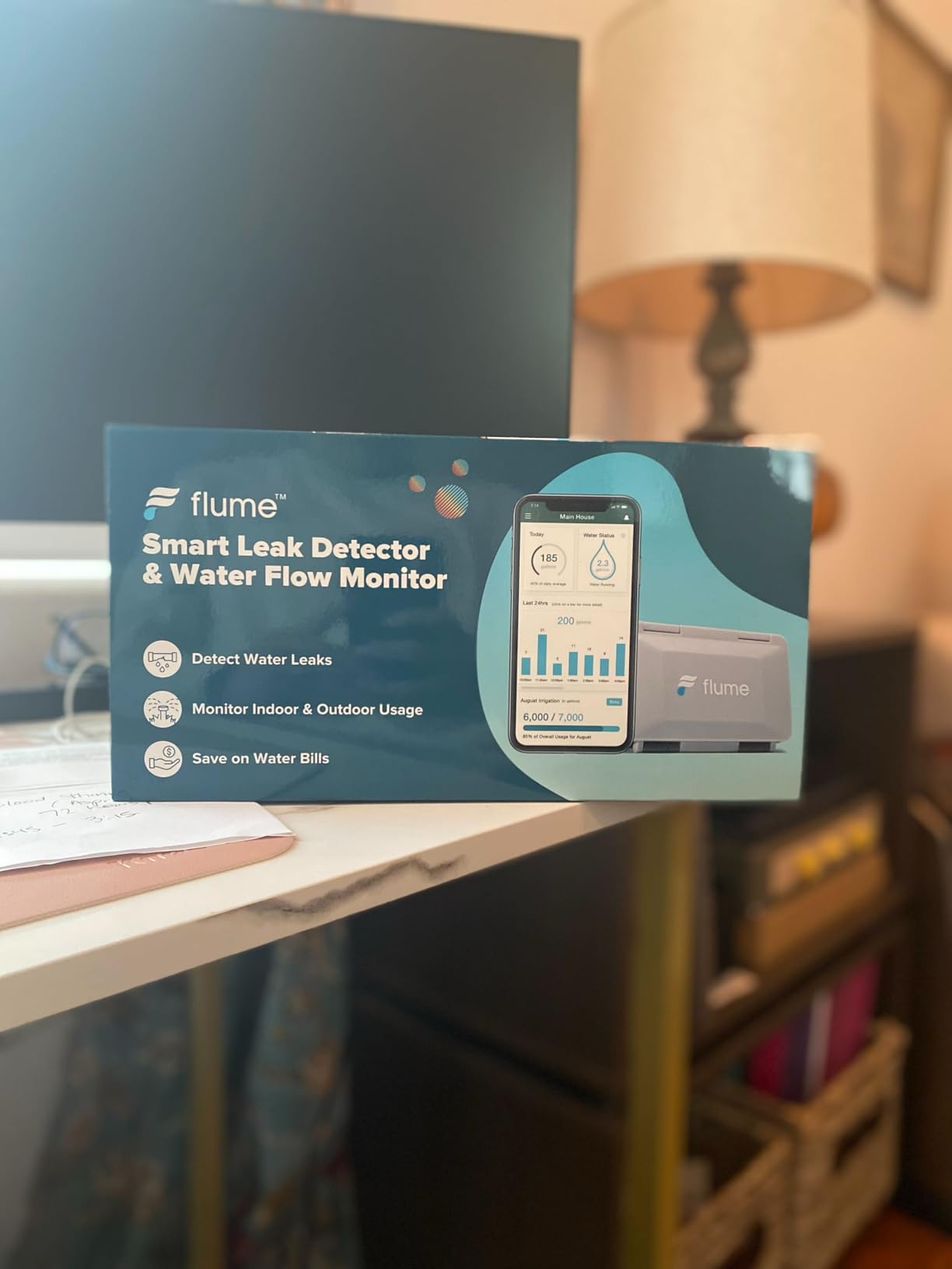 Flume 2X Smart Home Water Monitor and Leak Detector (Newest Model) - Real-Time Water Usage Tracking, Indoor/Outdoor Leak Alerts, Irrigation & Sprinkler Monitoring, Easy No-Plumbing Installation customer photo 1