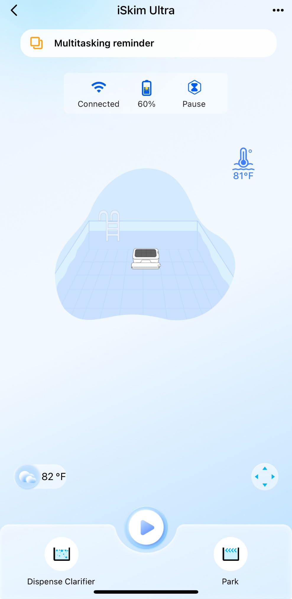 (2025 Upgrade) Beatbot iSkim Ultra 24/7 Cleaning Solar Powered Pool Skimmer with Water Clarification System & APP Control, Voice Broadcast, Dual Charging Options, Edge & Corner Cleaning, Blue customer photo 1