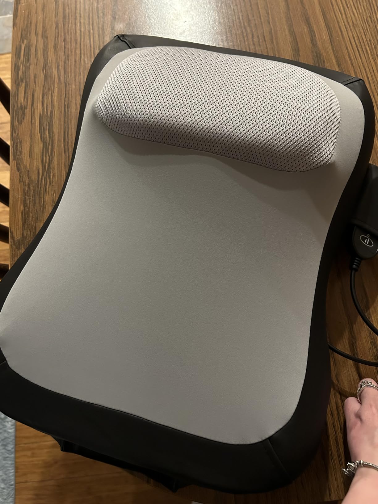 Shiatsu Back and Neck Massager for Pain Relief Deep Tissue, Up and Down Rolling Back Massager with Heat, 3D Kneading Massage for Office Home Car, Birthday Gifts for Women Men Mom Dad customer photo 1