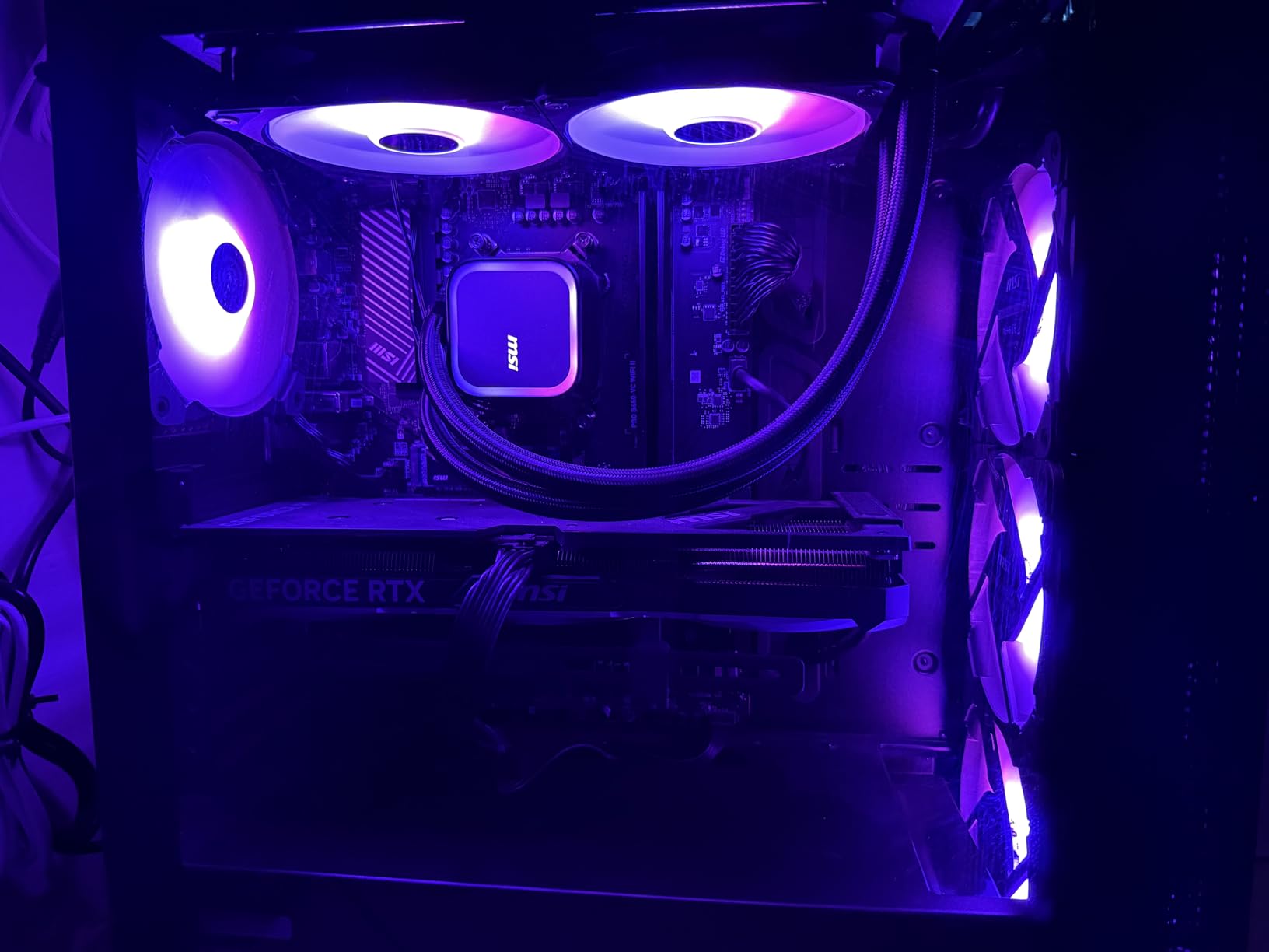 msi Aegis ZS Gaming Desktop, AMD Ryzen 9 9900X, GeForce RTX 5080, 32GB RAM, 2TB SSD, Liquid Cooling, Wi-Fi 7, Keyboard & Mouse Included, DIY Friendly, Windows 11 Pro customer photo 1