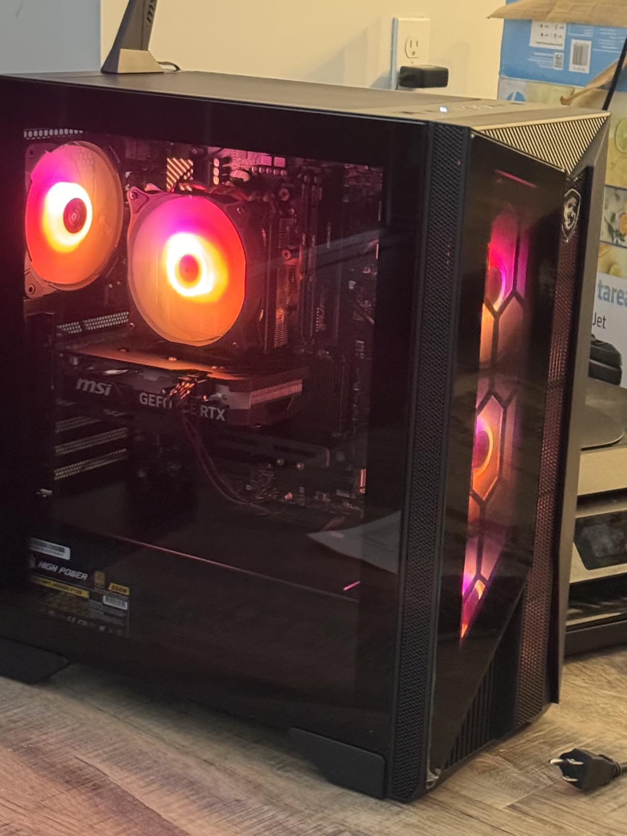 msi Aegis ZS Gaming Desktop, AMD Ryzen 9 9900X, GeForce RTX 5080, 32GB RAM, 2TB SSD, Liquid Cooling, Wi-Fi 7, Keyboard & Mouse Included, DIY Friendly, Windows 11 Pro customer photo 2