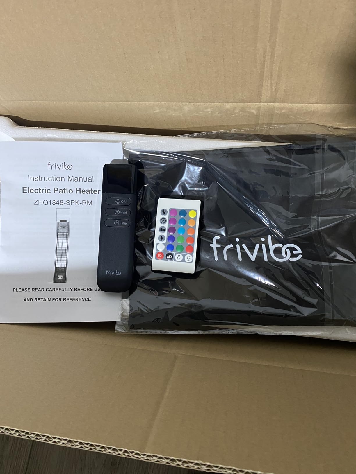 Outdoor Electric Patio Heater, 3-in-1 Heater with Audio Speaker & RGB Light, 1500W Infrared Tower Standing, 43-inch, IP65 Water & Snow Proof, Aluminum Unibody Design customer photo 2