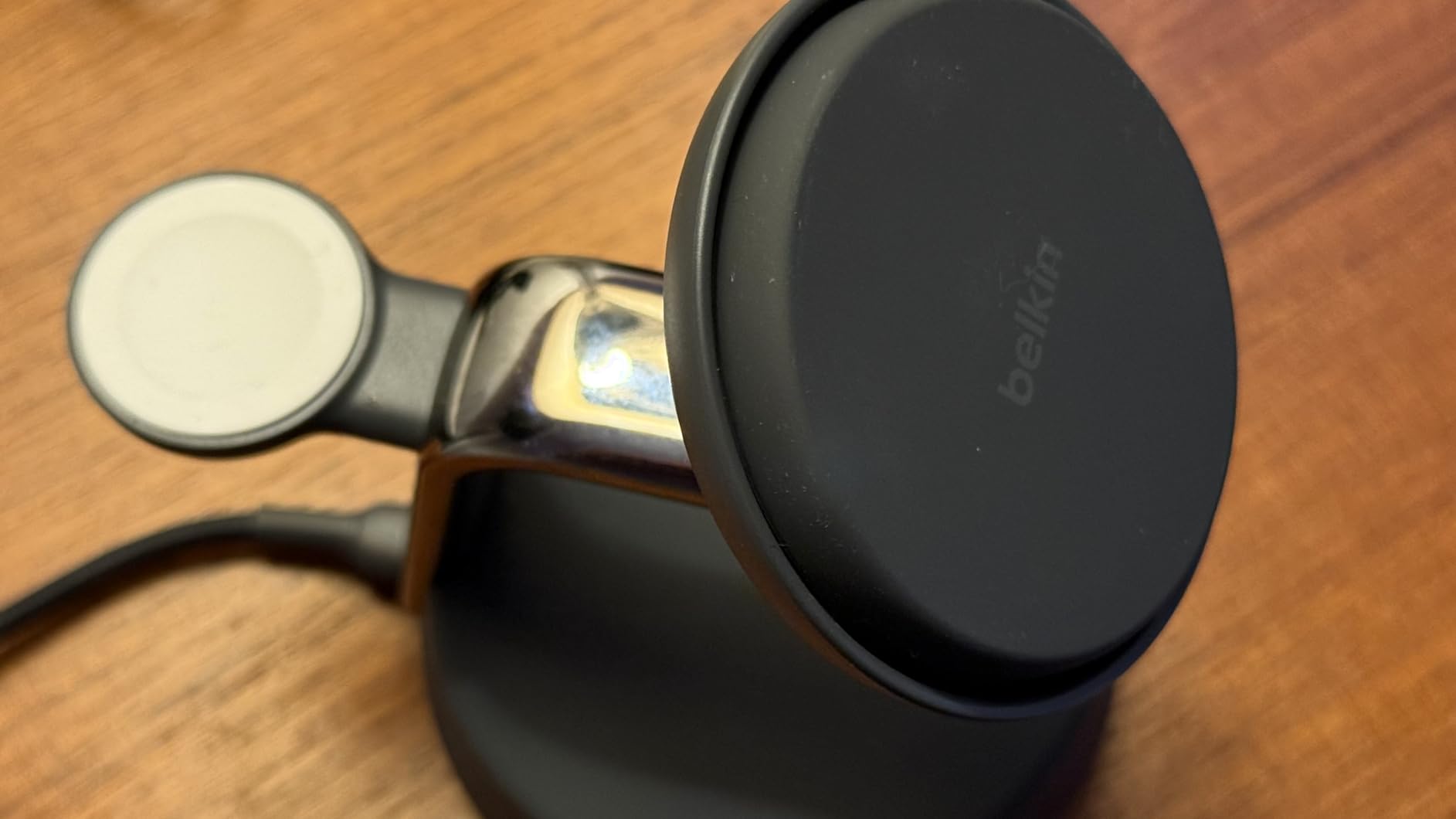 Belkin MagSafe Charger Compatible, 3-in-1 Charging Station, Qi2.2 25W w/Cooling Fan (On/Off Control) Magnetic Wireless Charger for iPhone 17, Apple Watch, AirPods, Pixel 10 (45W Adapter Included) customer photo 2